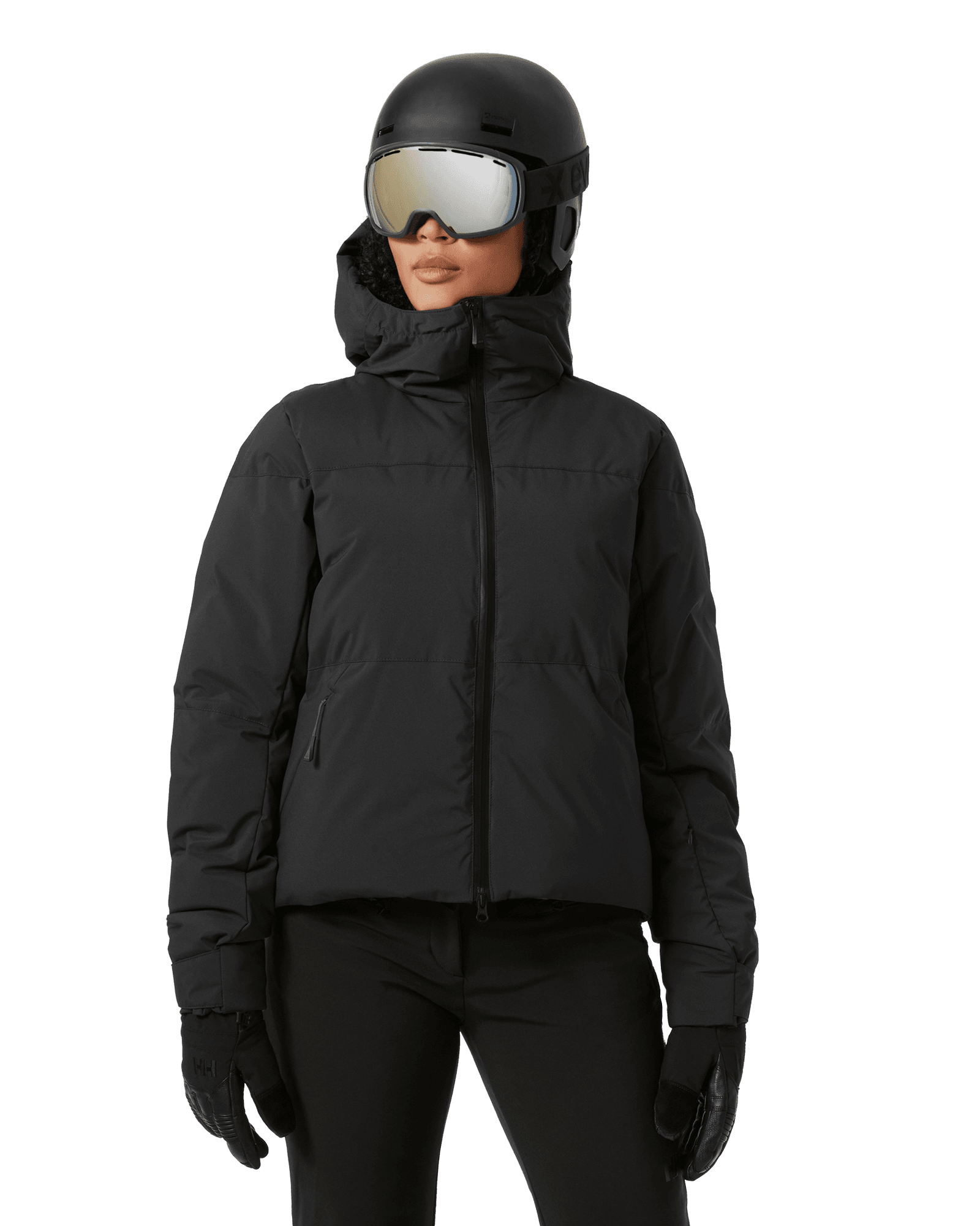 Nora Short Puffy Jacket W Black