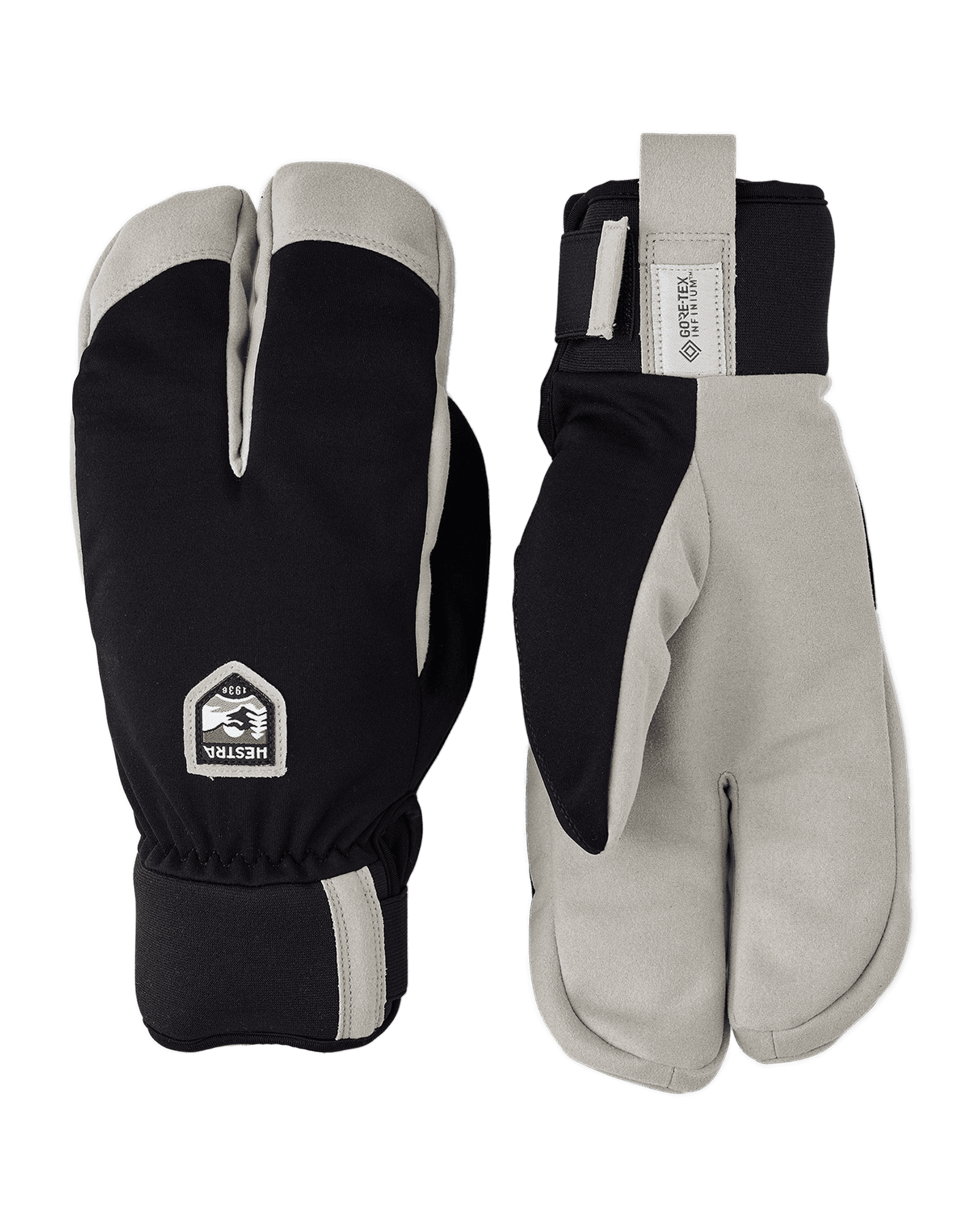 W.S. Wool Terry Split Mitt Black