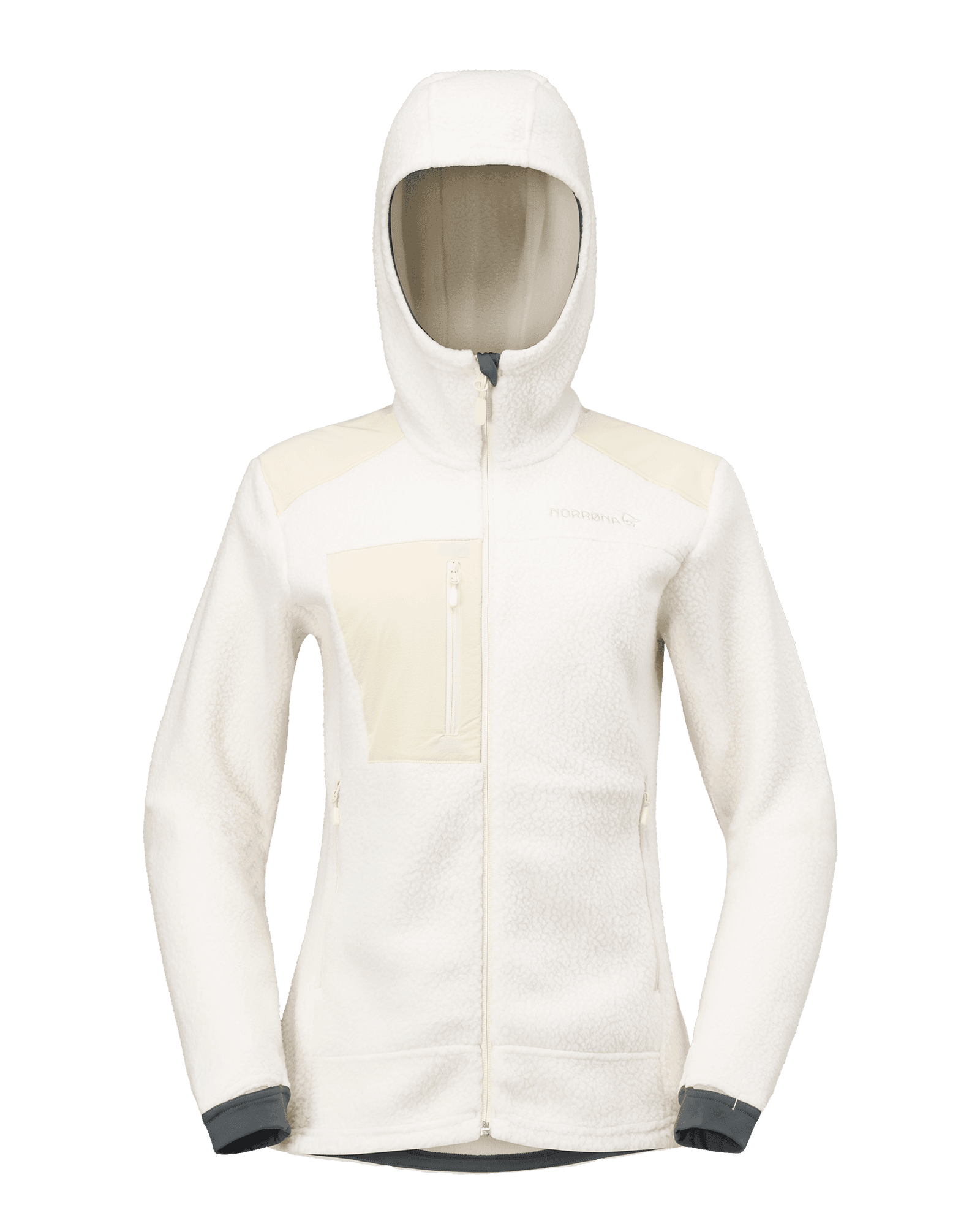 Trollveggen Warm Zip Hood W Whisper White