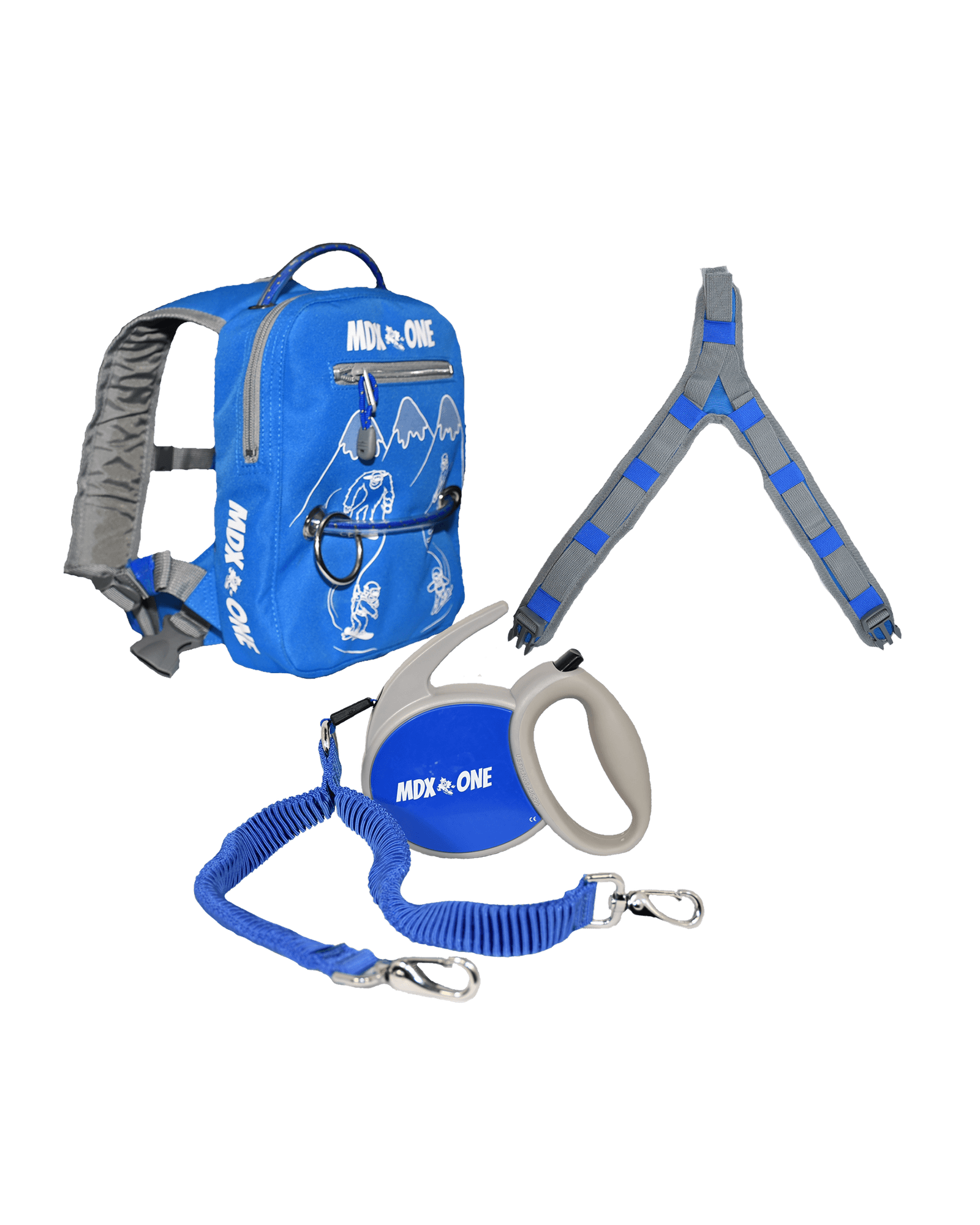 THE ONE Snowboard and Ski Backpack Harness Blue