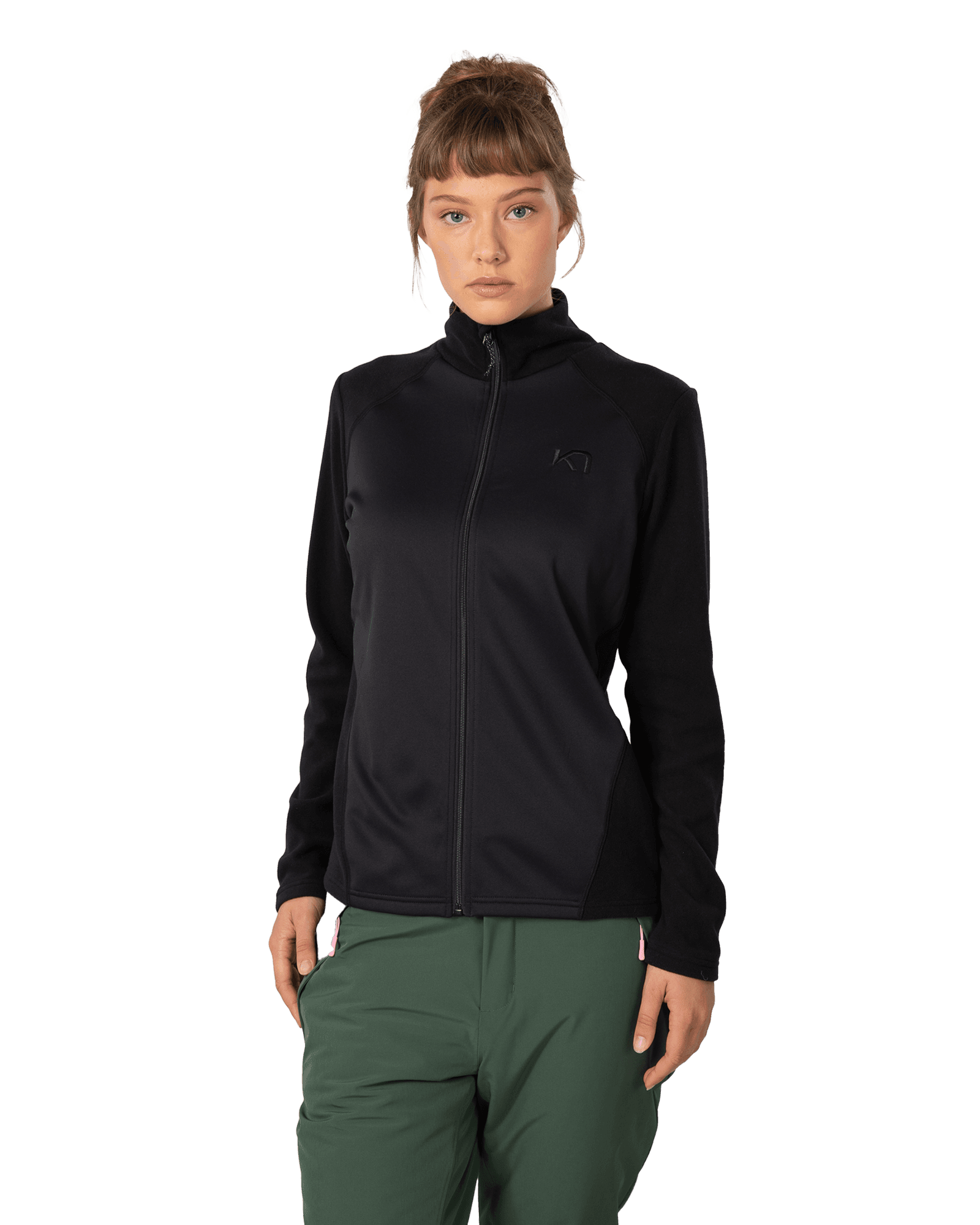 Kari F/Z Fleece W Black