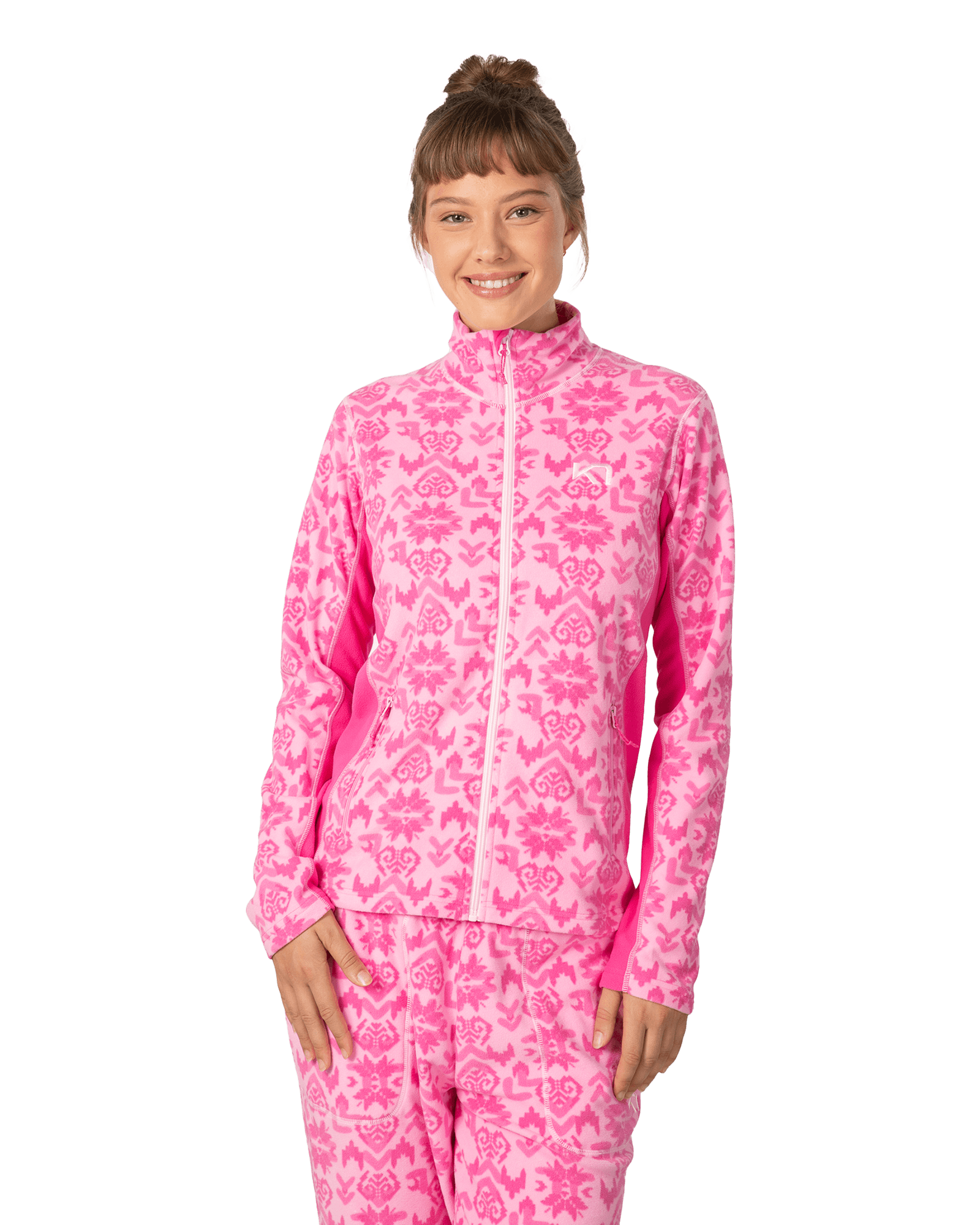 Olga Fleece W Bright Pink
