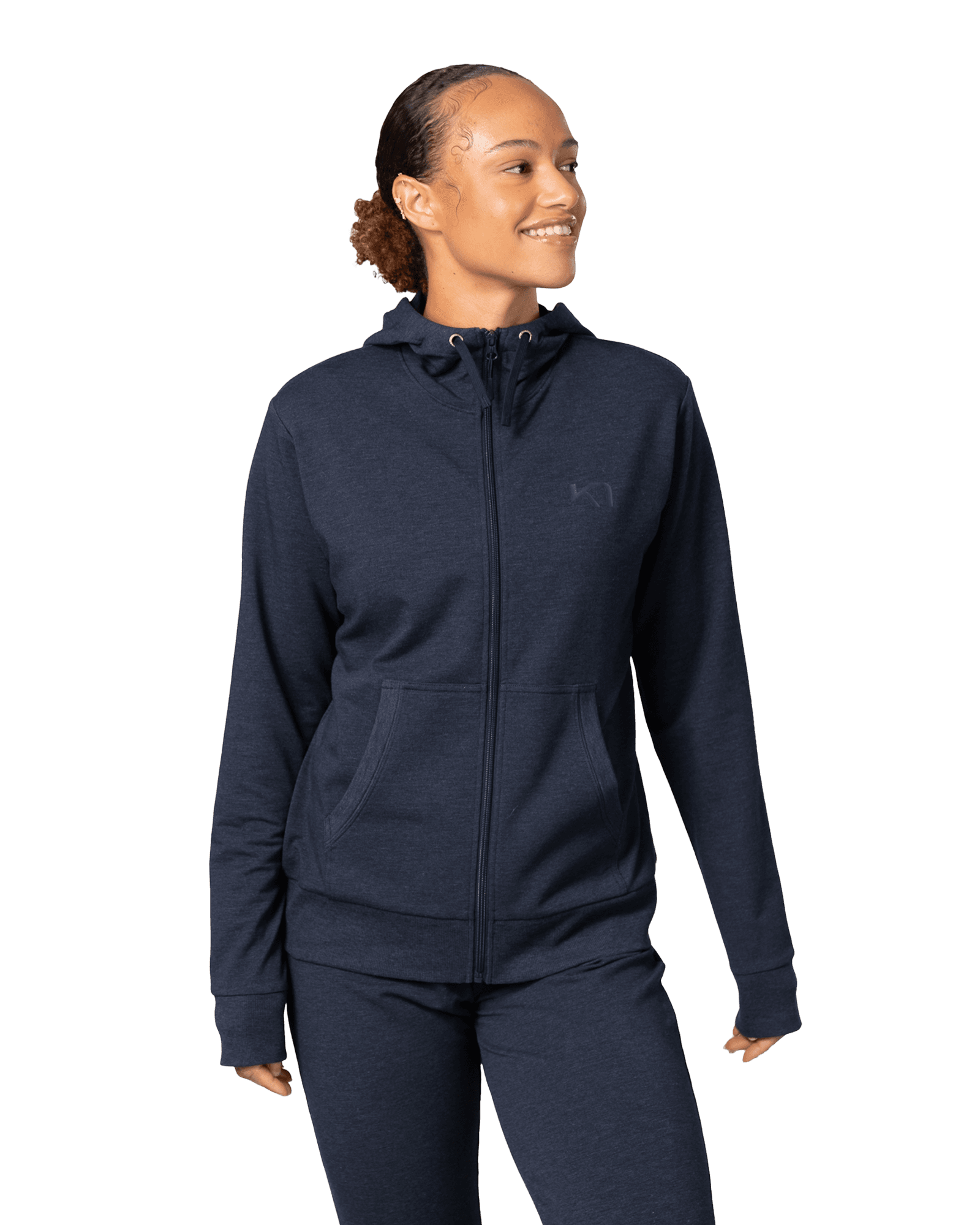 Kari Hoodie W Dark Navy Blue