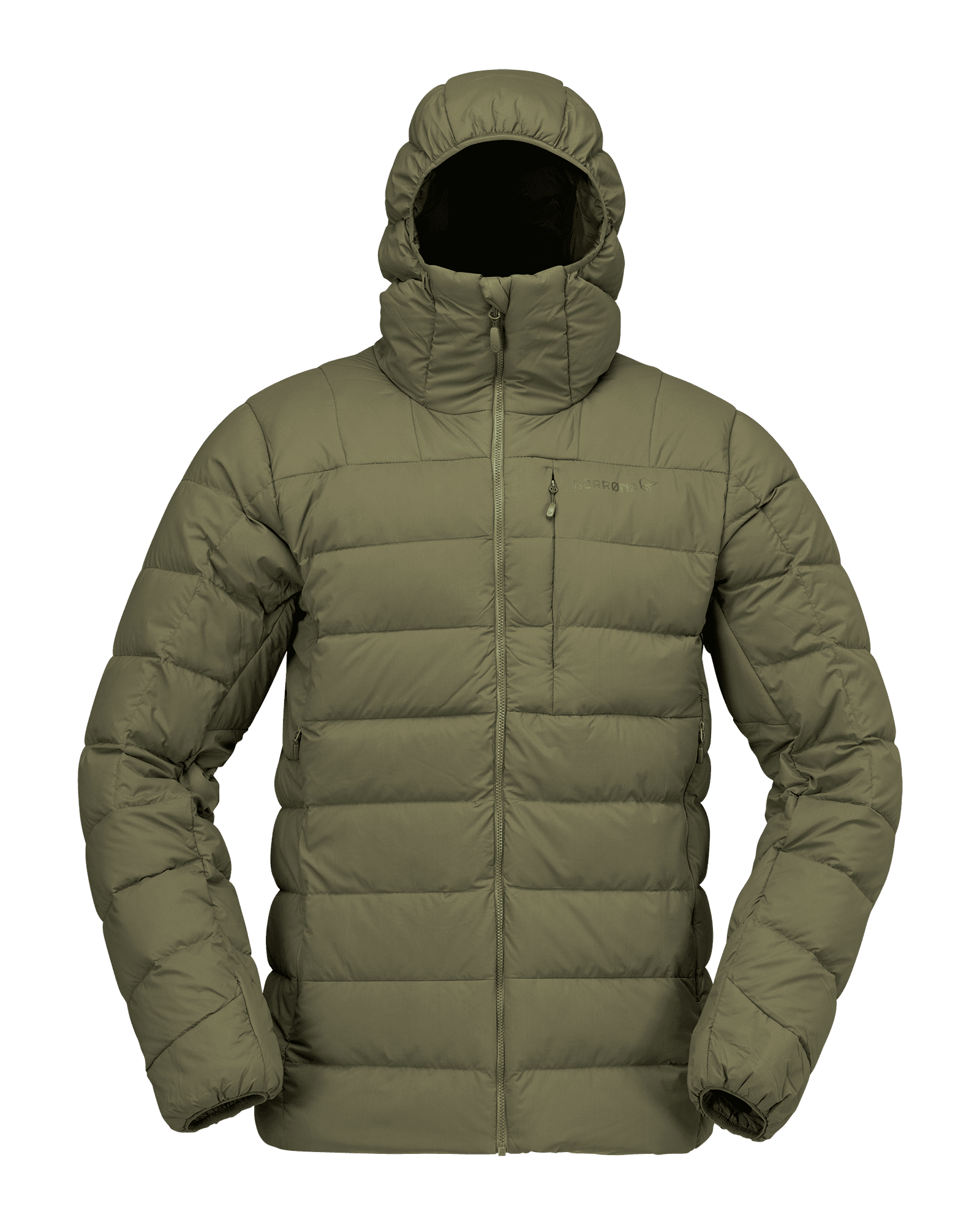 Femund Down Zip Hood M Olive Night