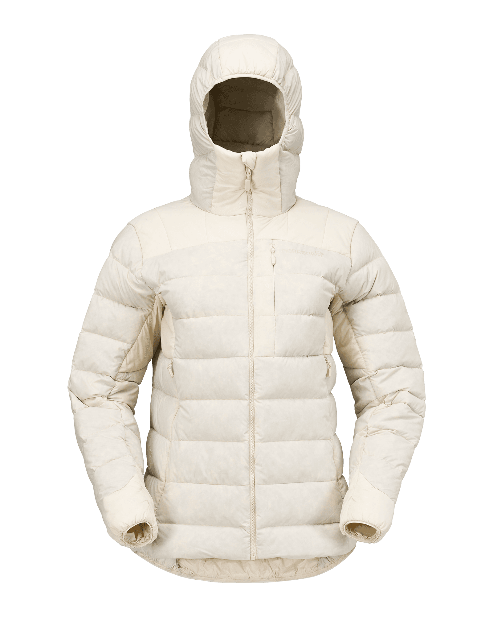 Femund Down Zip Hood W Oatmeal