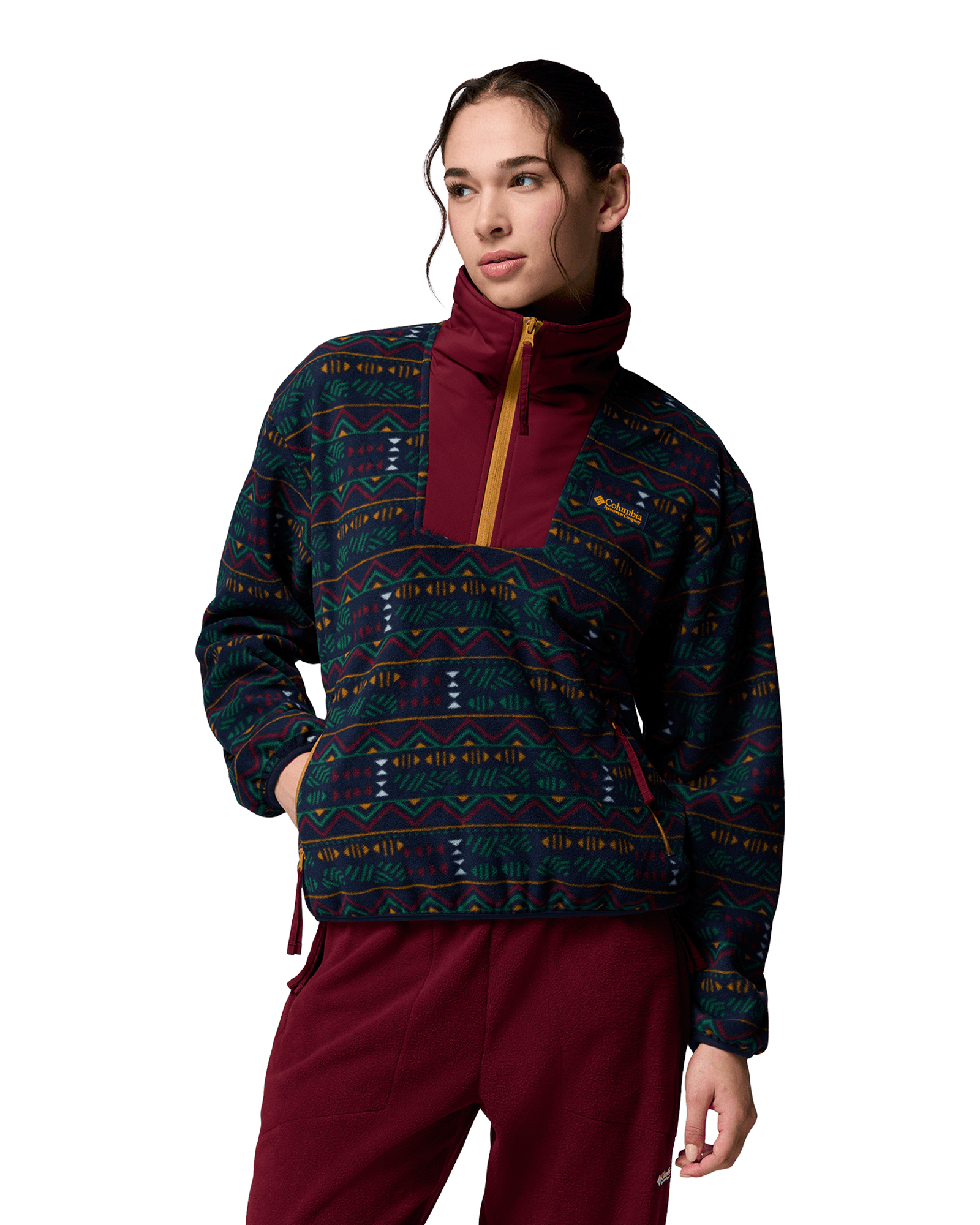 Sequoia Grove™ Printed Half Zip W Collegiate Navy Horizons