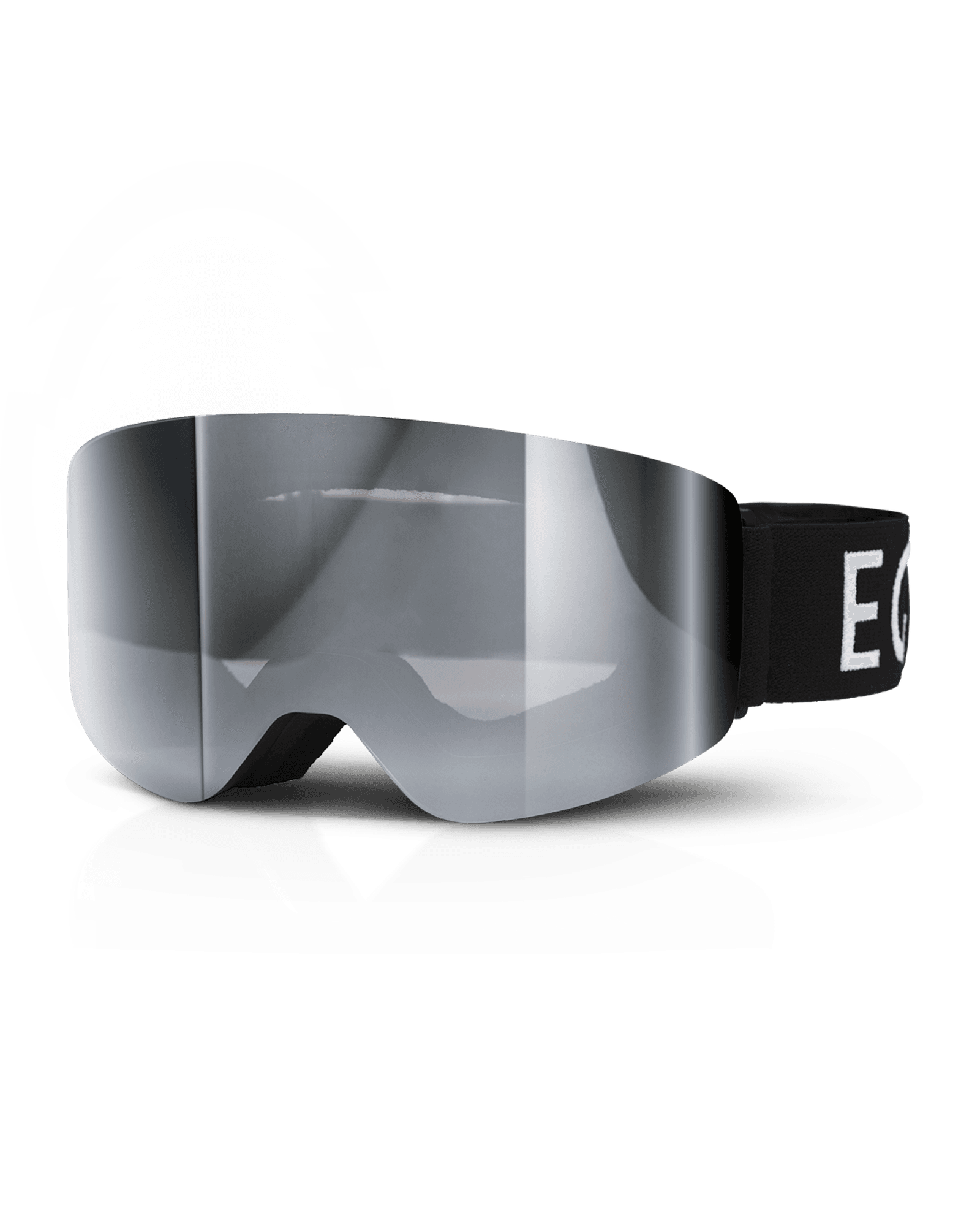 Deep Black-Smoke/Silver Mirror + Clear Rose Extra Lens