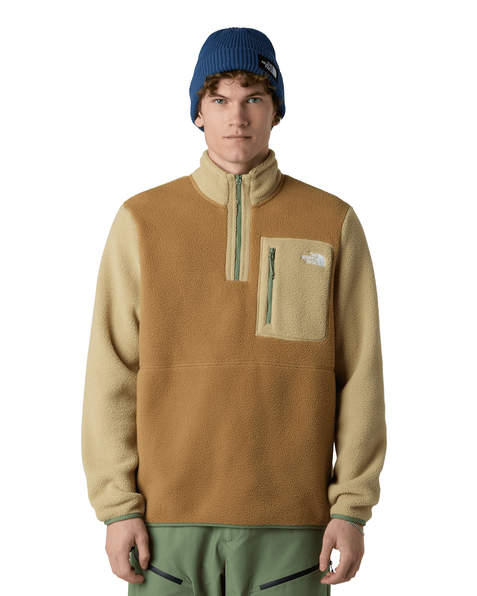 Yumiori 1/4 Zip M Utility Brown/K