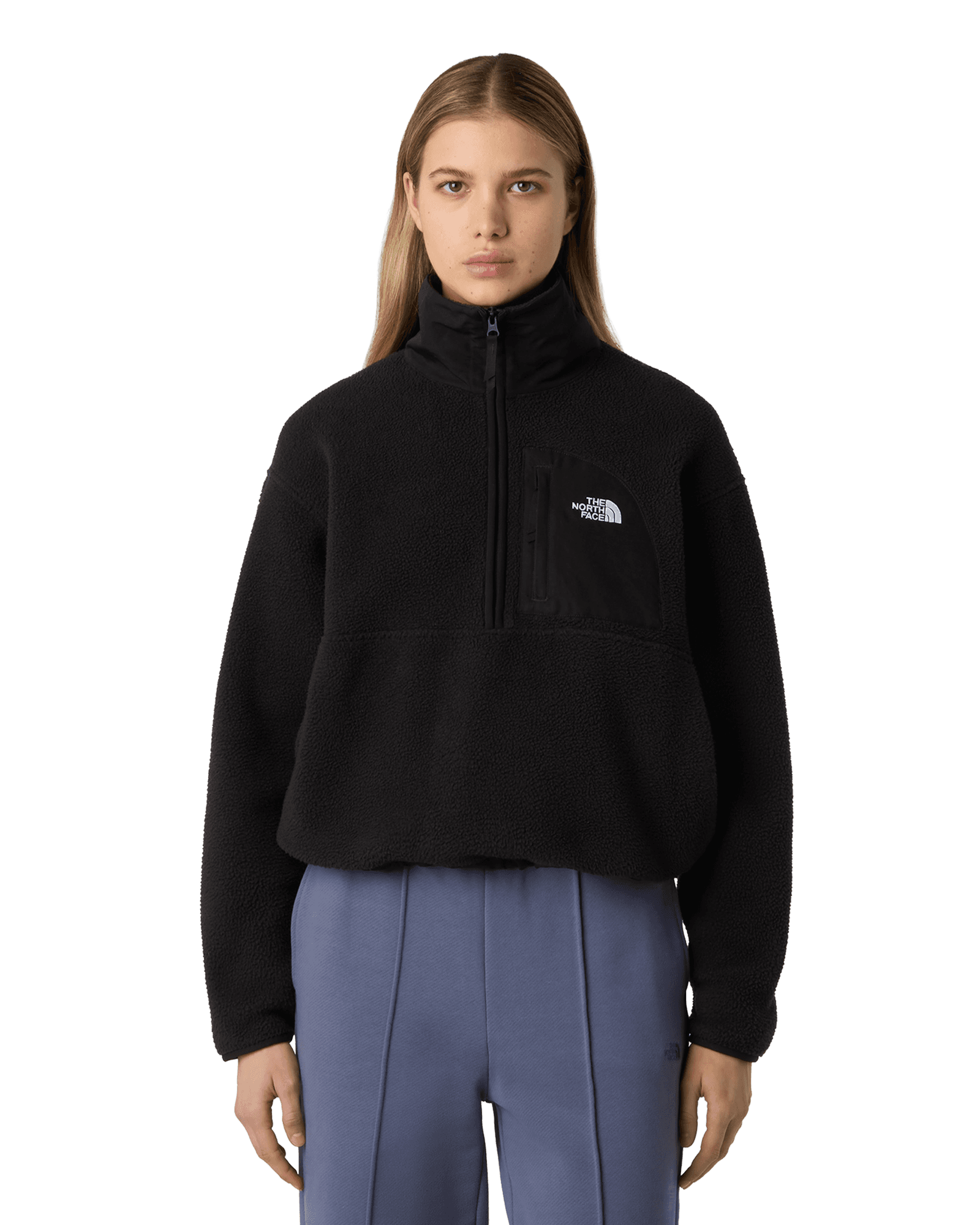 Yumiori Off Peak 1/2 Zip Jacket W TNF Black