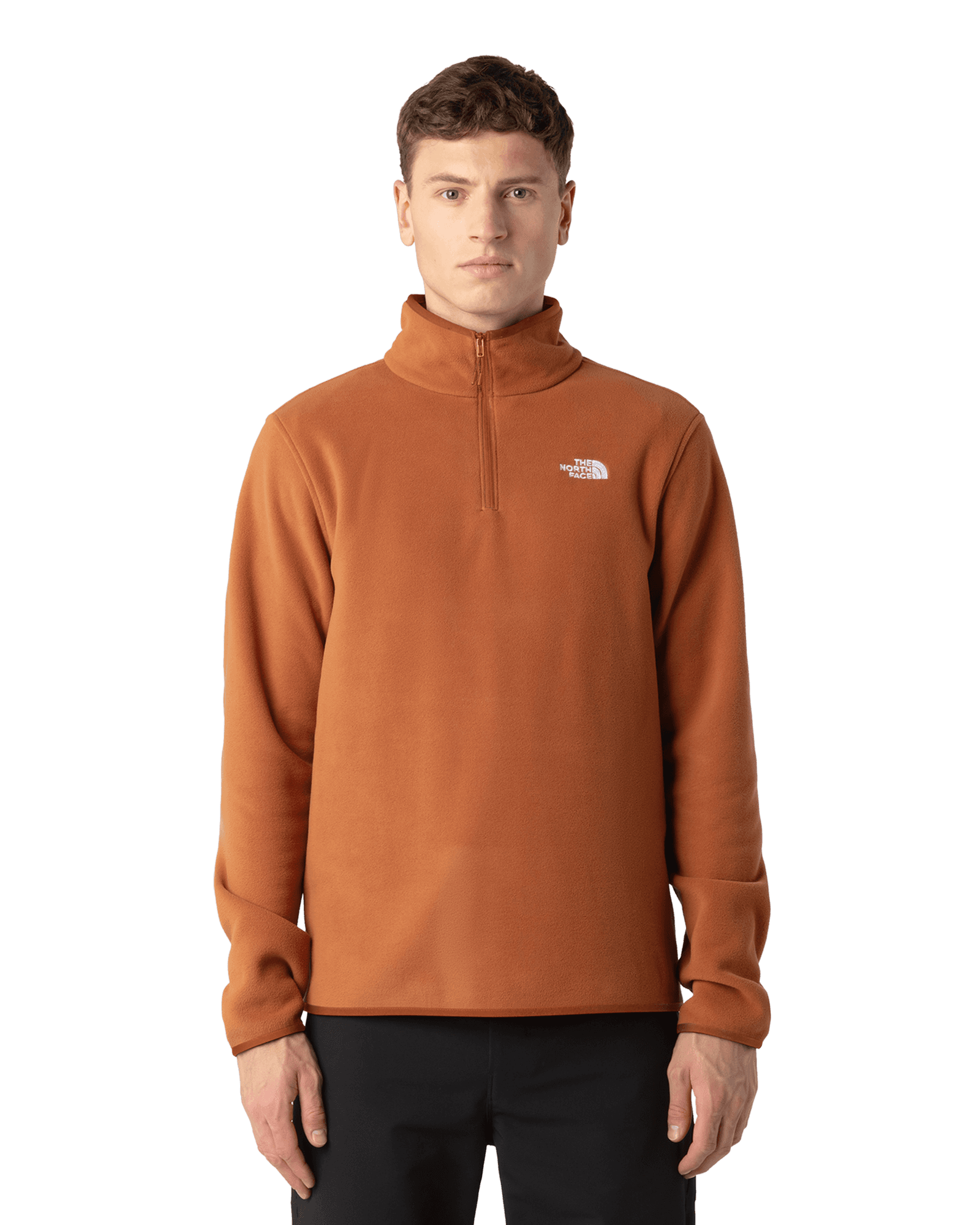 Glacier Fleece 1/4 Zip Jacket M Burnt Umbe