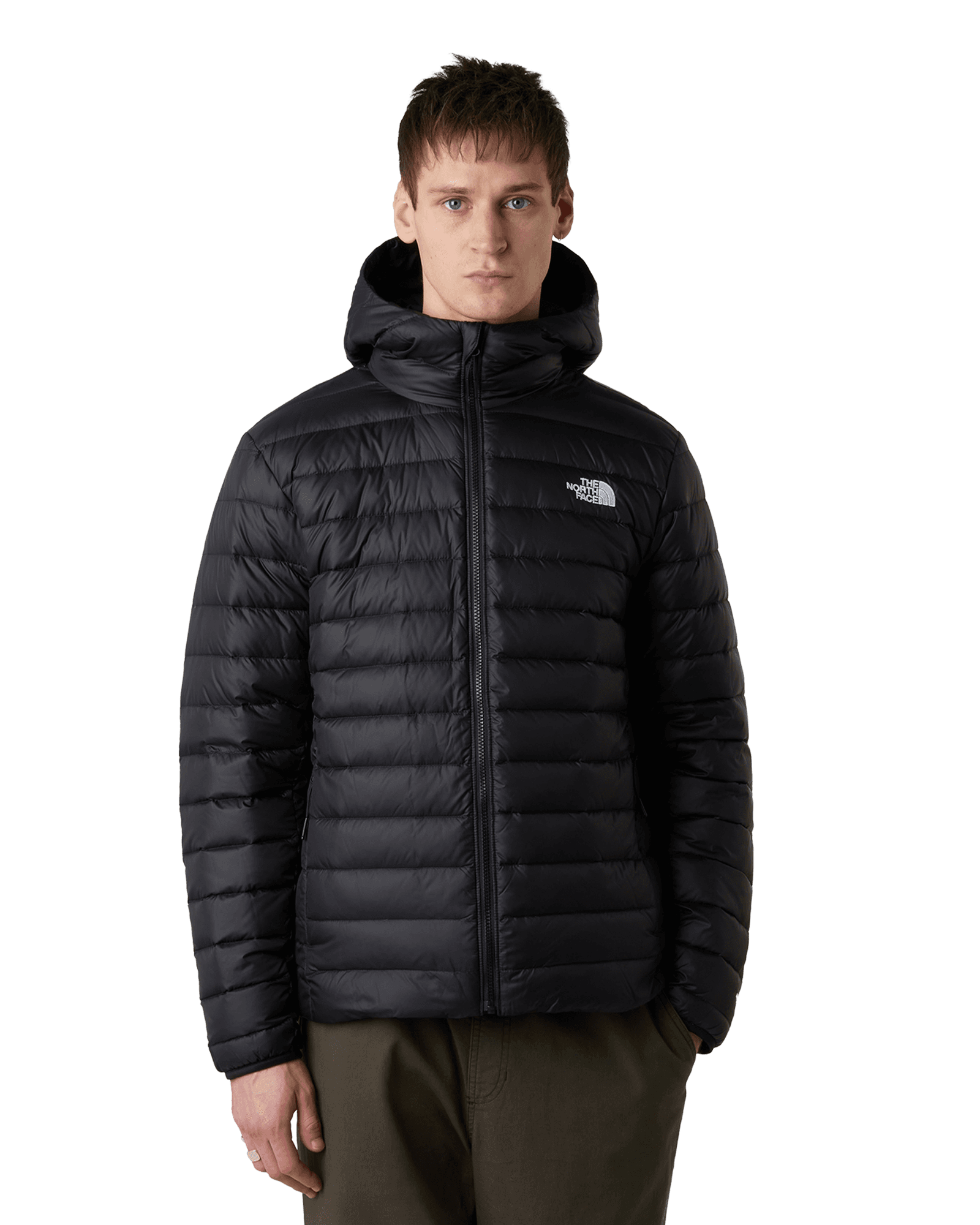 Classic Down Hooded Jacket M TNF Black