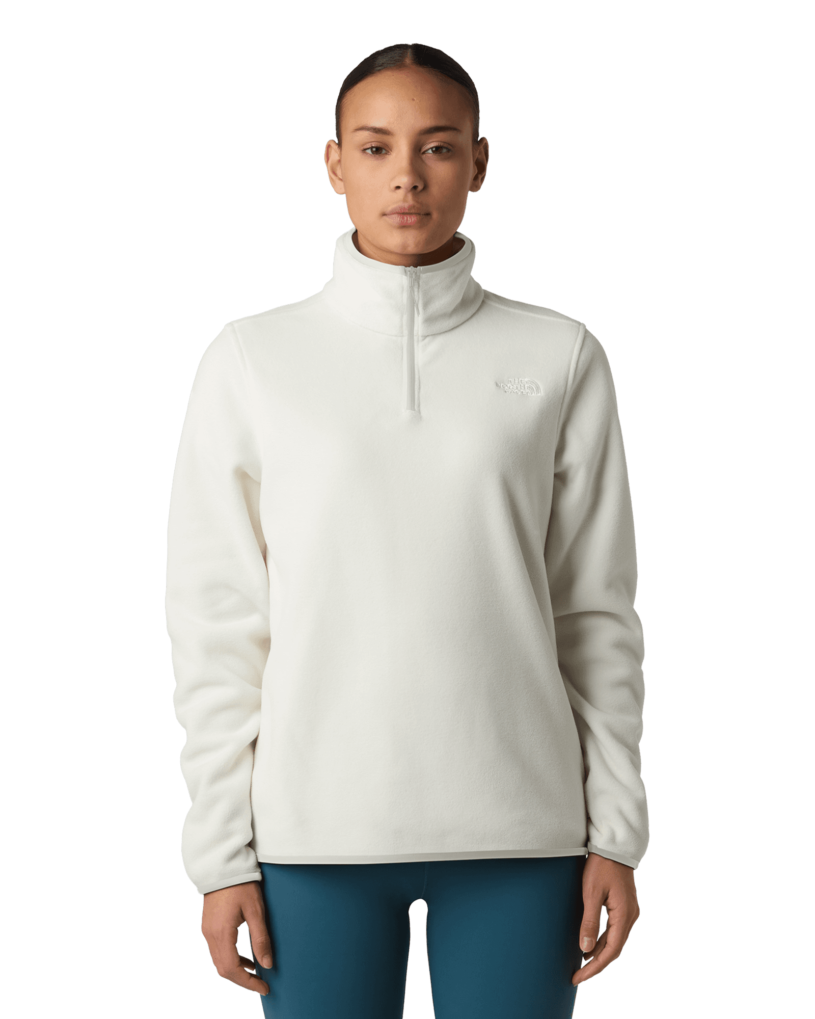 Glacier Fleece 1/4 Zip Jacket W White Dune