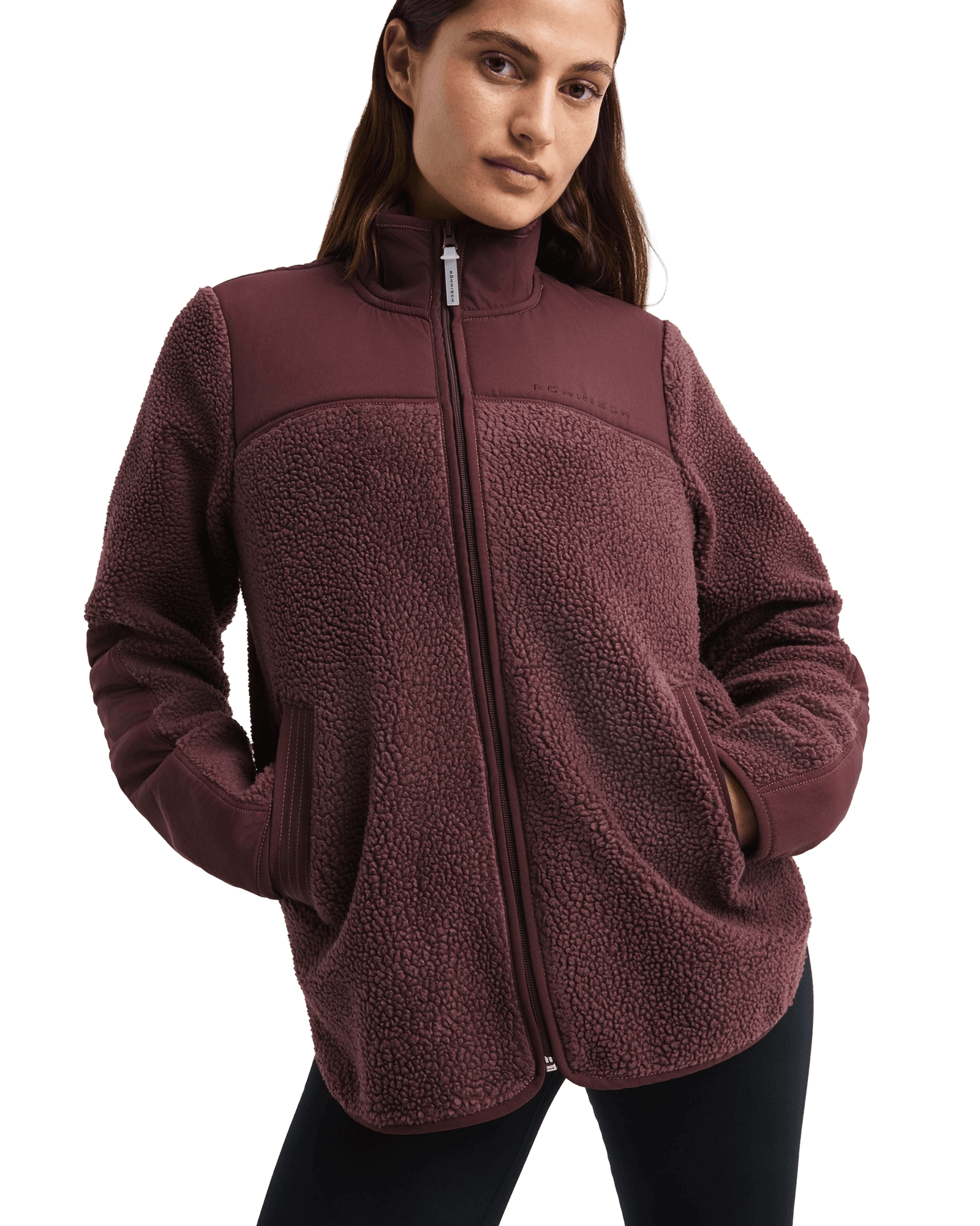 Phoebe Pile Jacket W Huckleberry