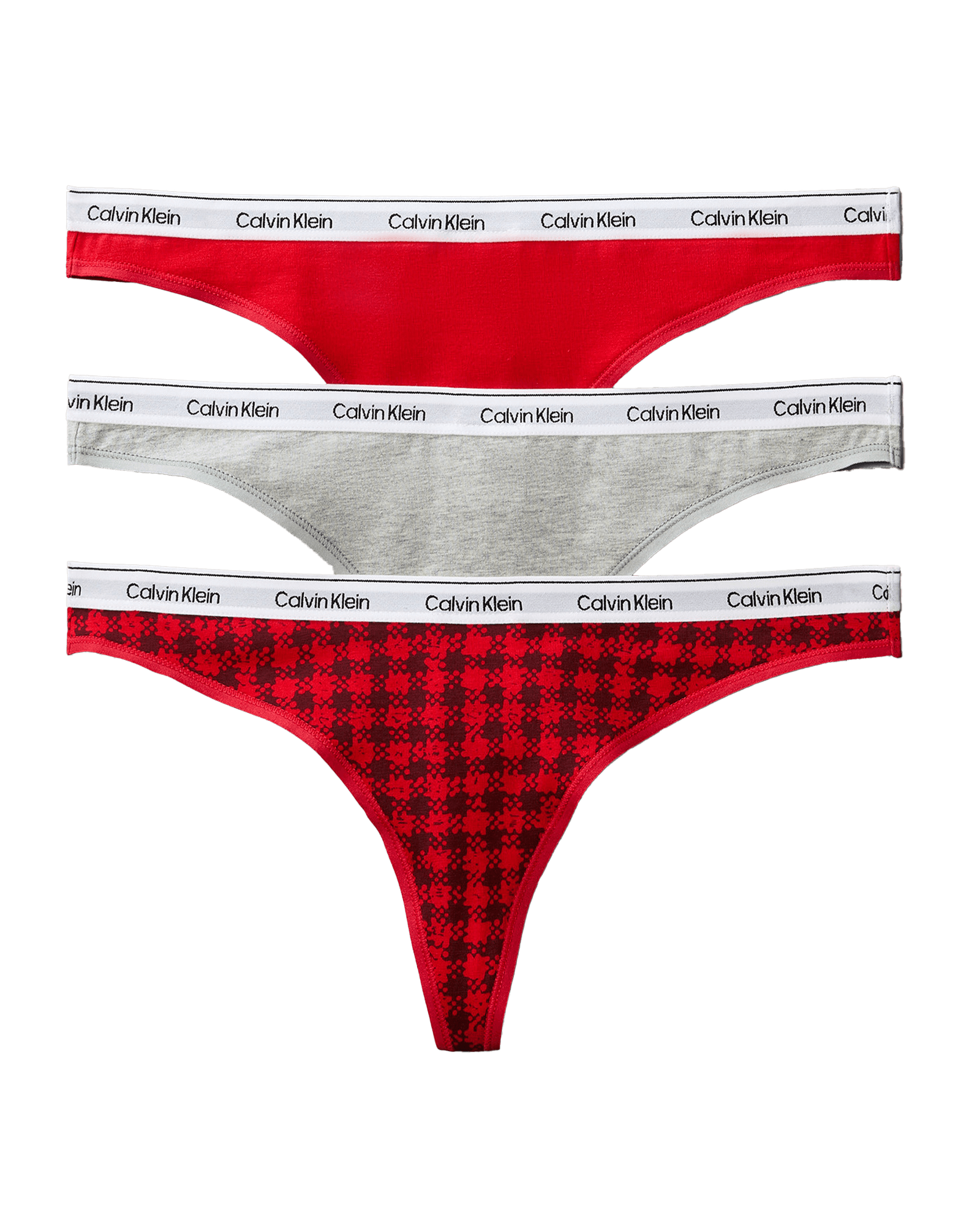 Thong 3-Pack W Blotched Plaid/Adrenaline Rush/Blac