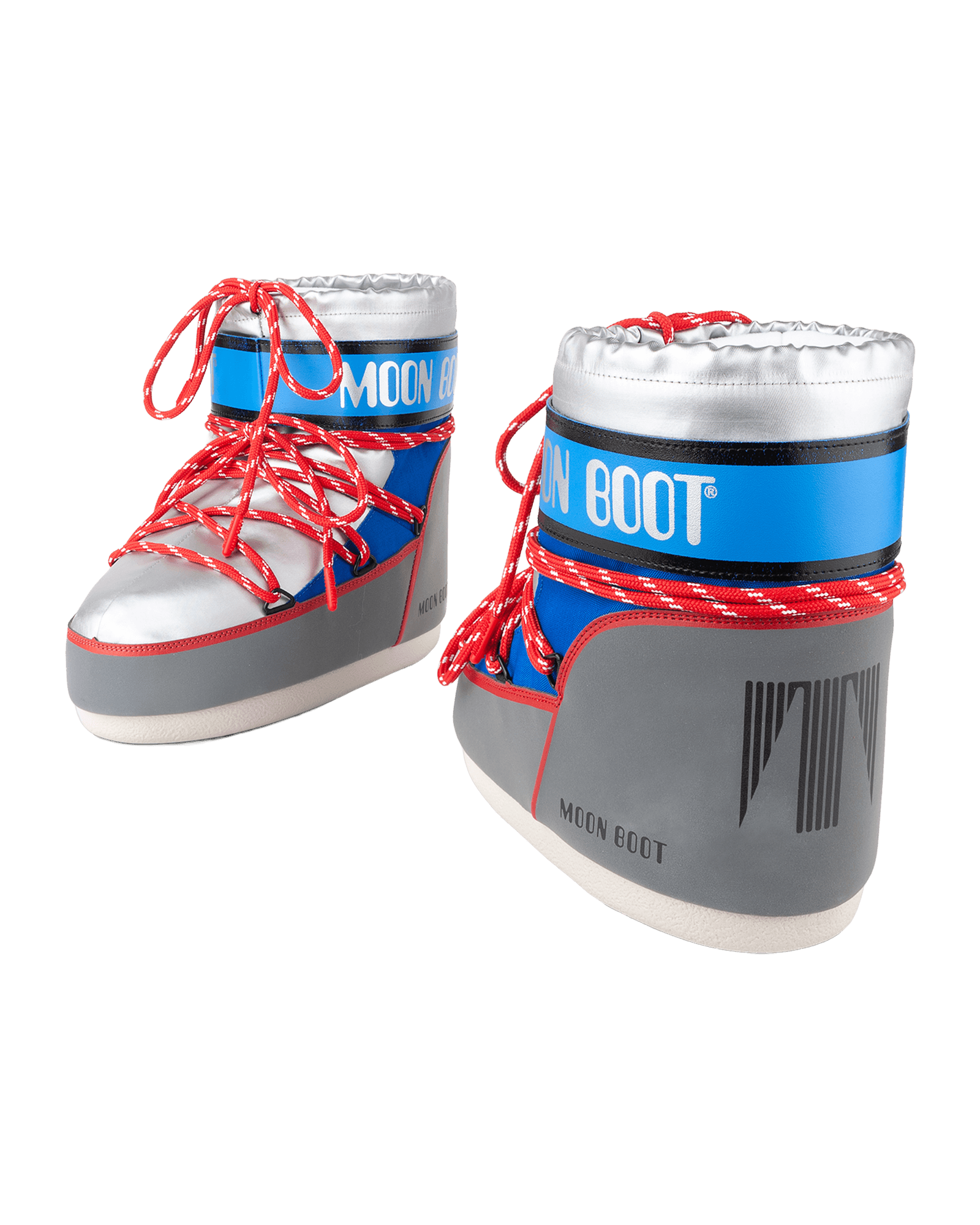 Silver/Blue/Red