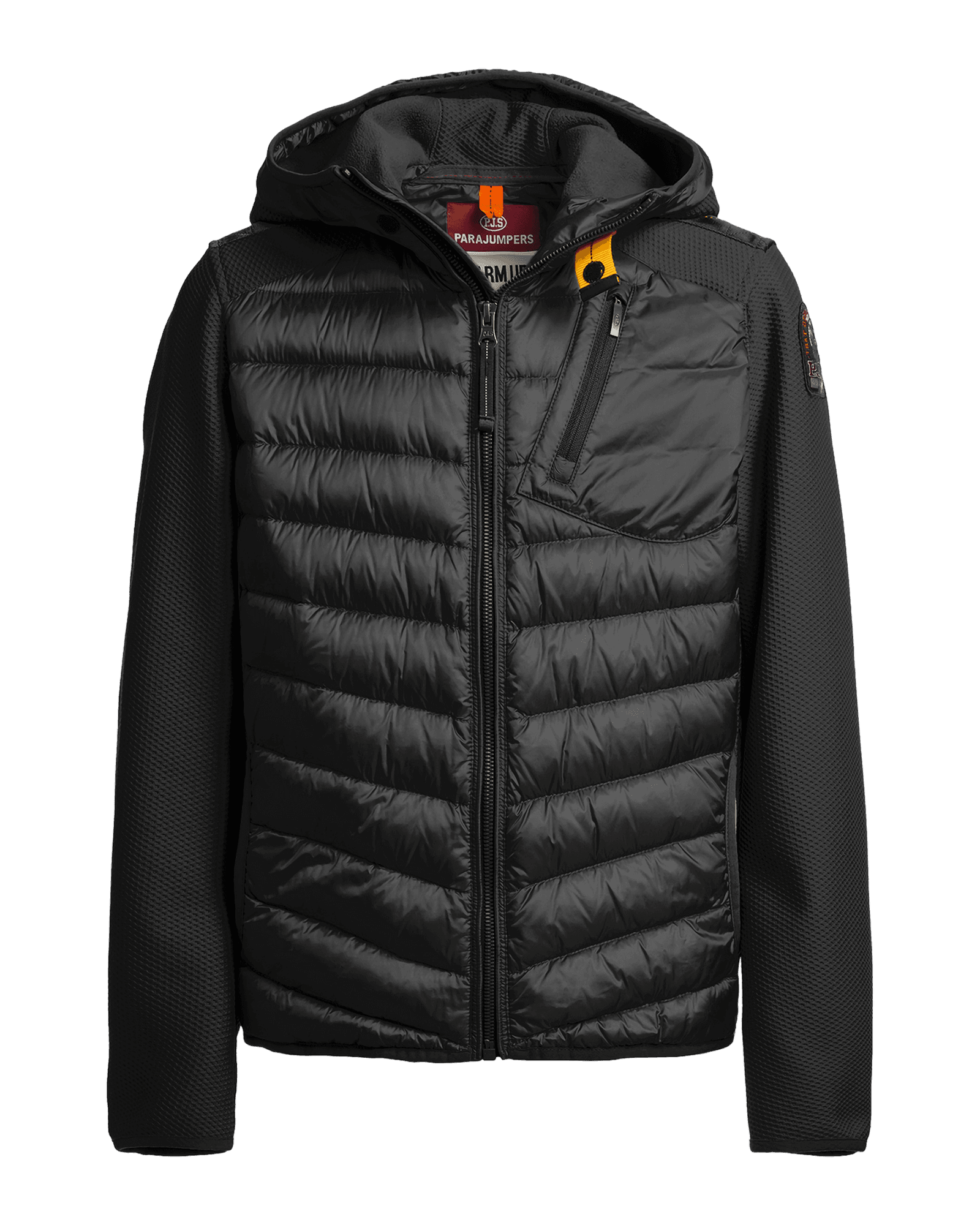 Nolan Fleece/Nylon Hooded Jacket JR Black
