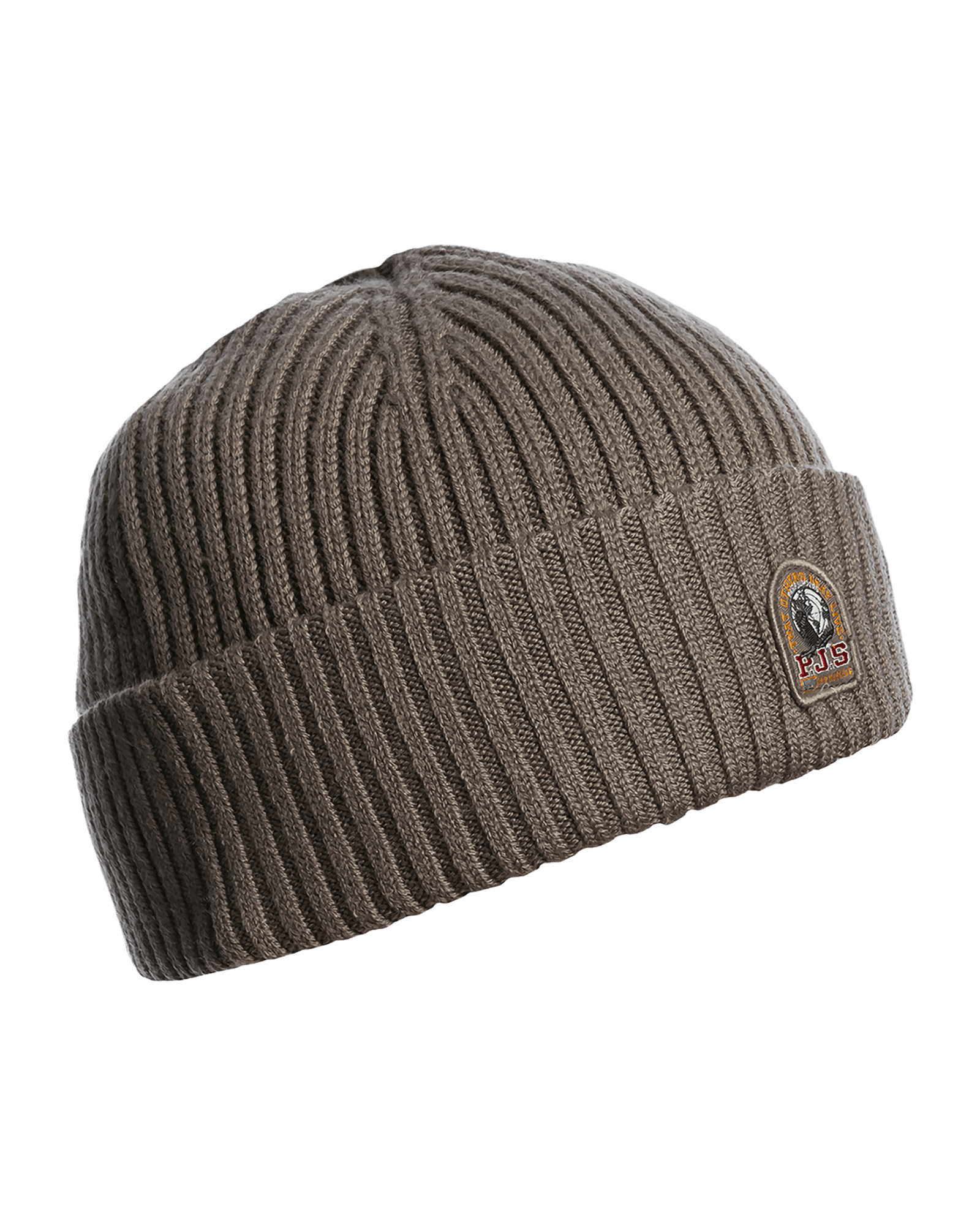 Rib Hat Knitted Beanie Olive Grey