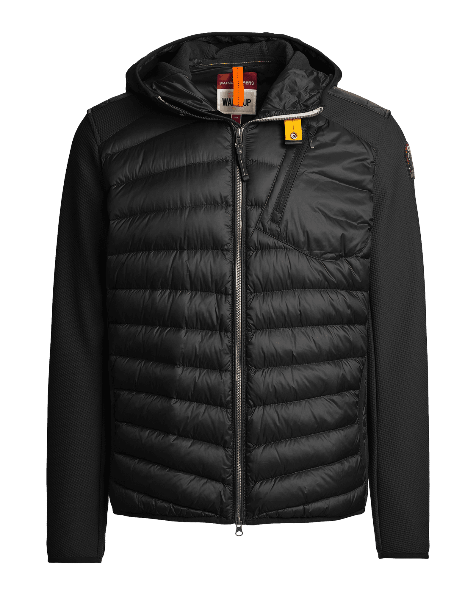 Nolan Fleece/Nylon Hooded Jacket M Black