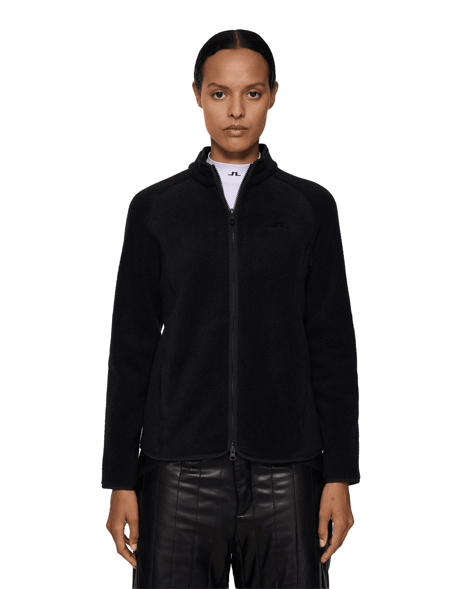 Catherine Fleece Mid Layer W Black