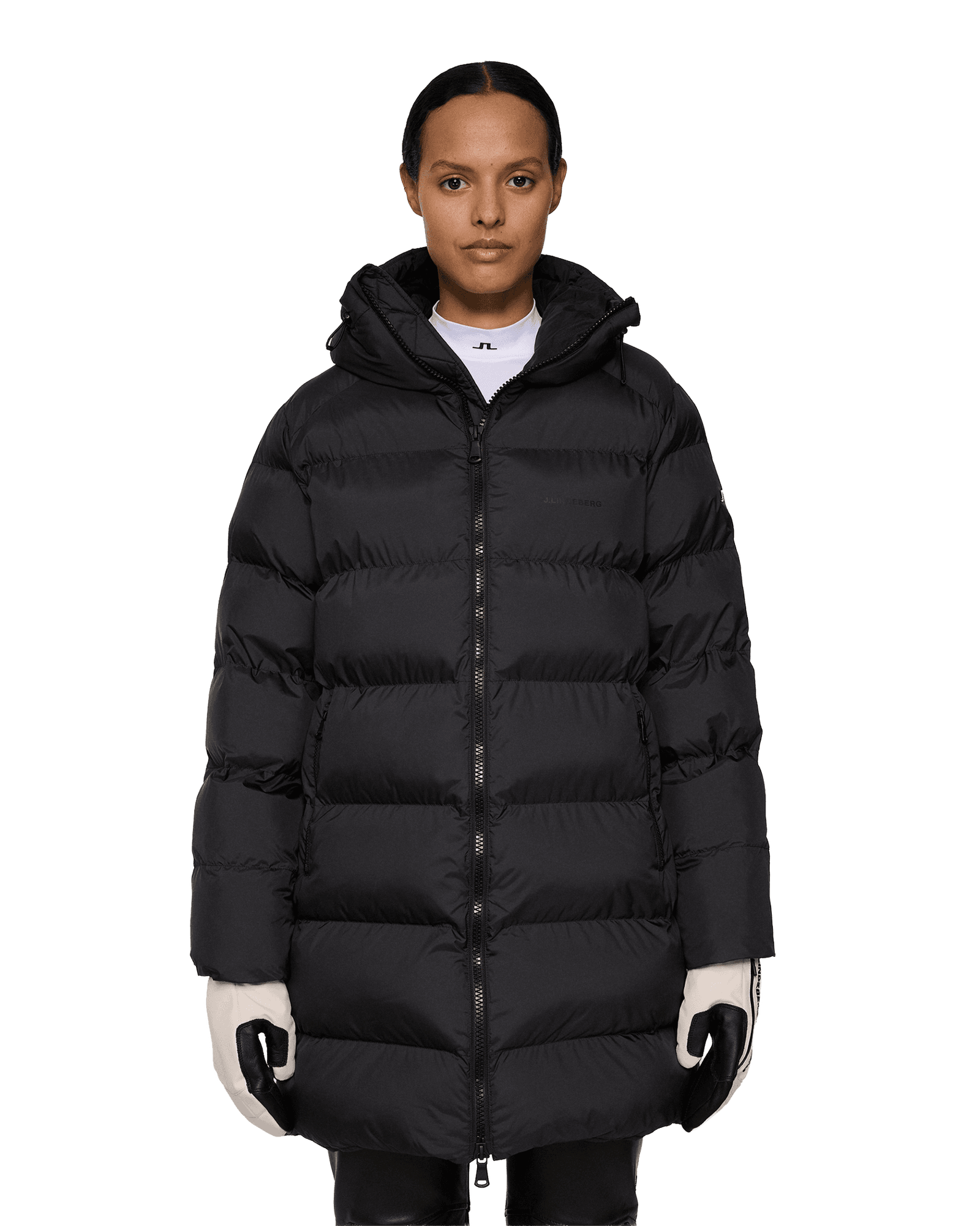 Baryl Padded Parka W Black