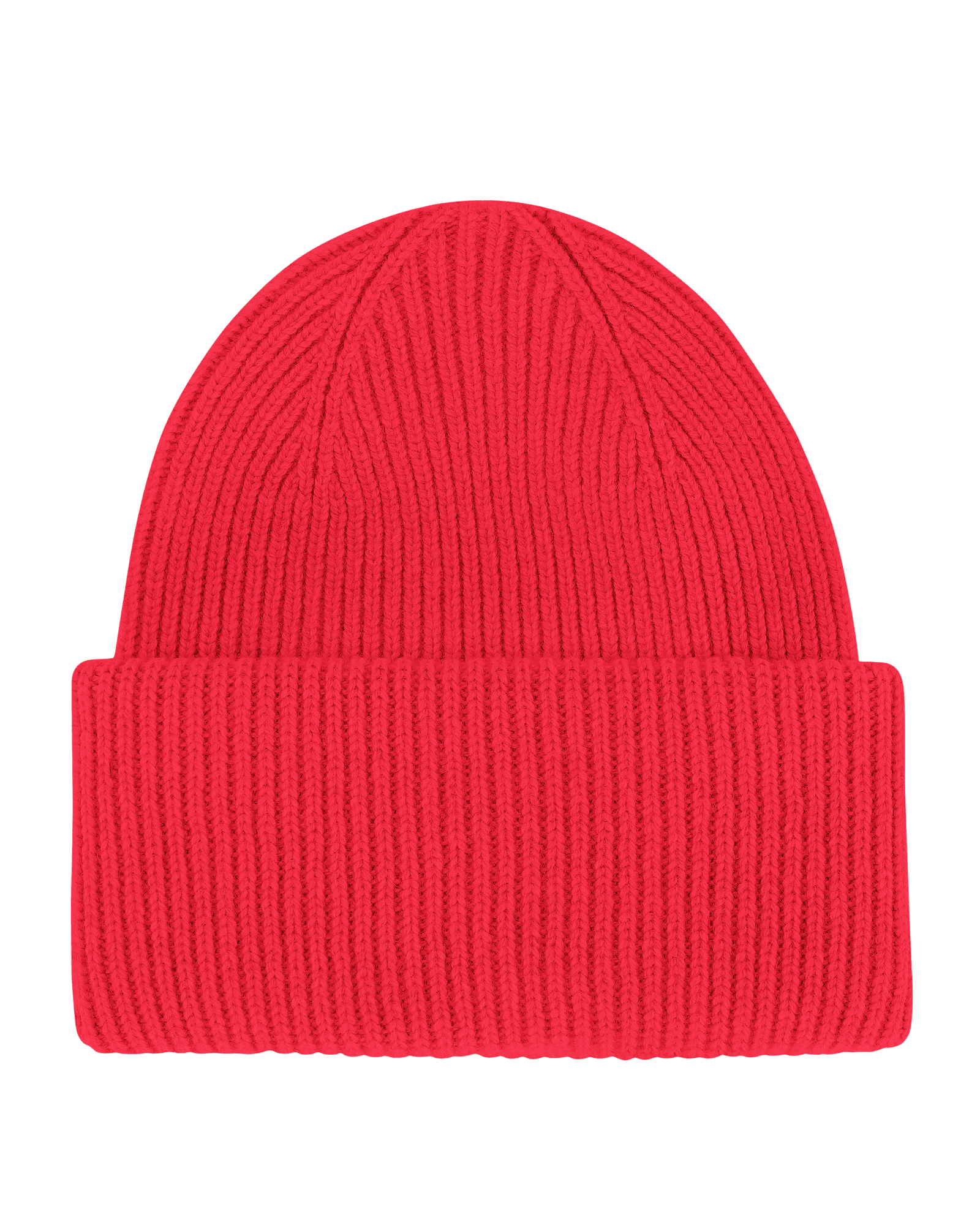 Merino Wool Hat Red Tangerine
