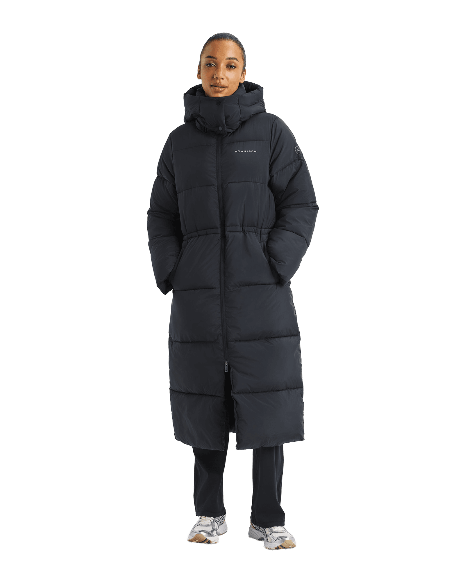 Pebble Hood Coat W Black