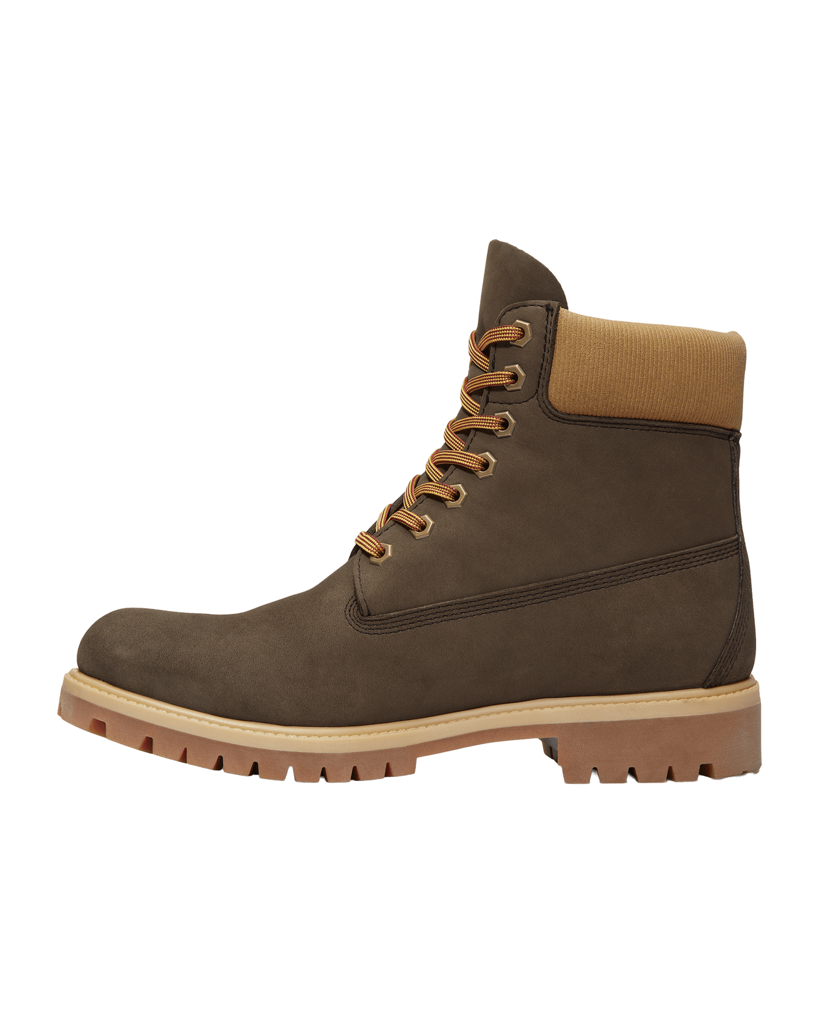 Dark Brown Nubuck W Olive