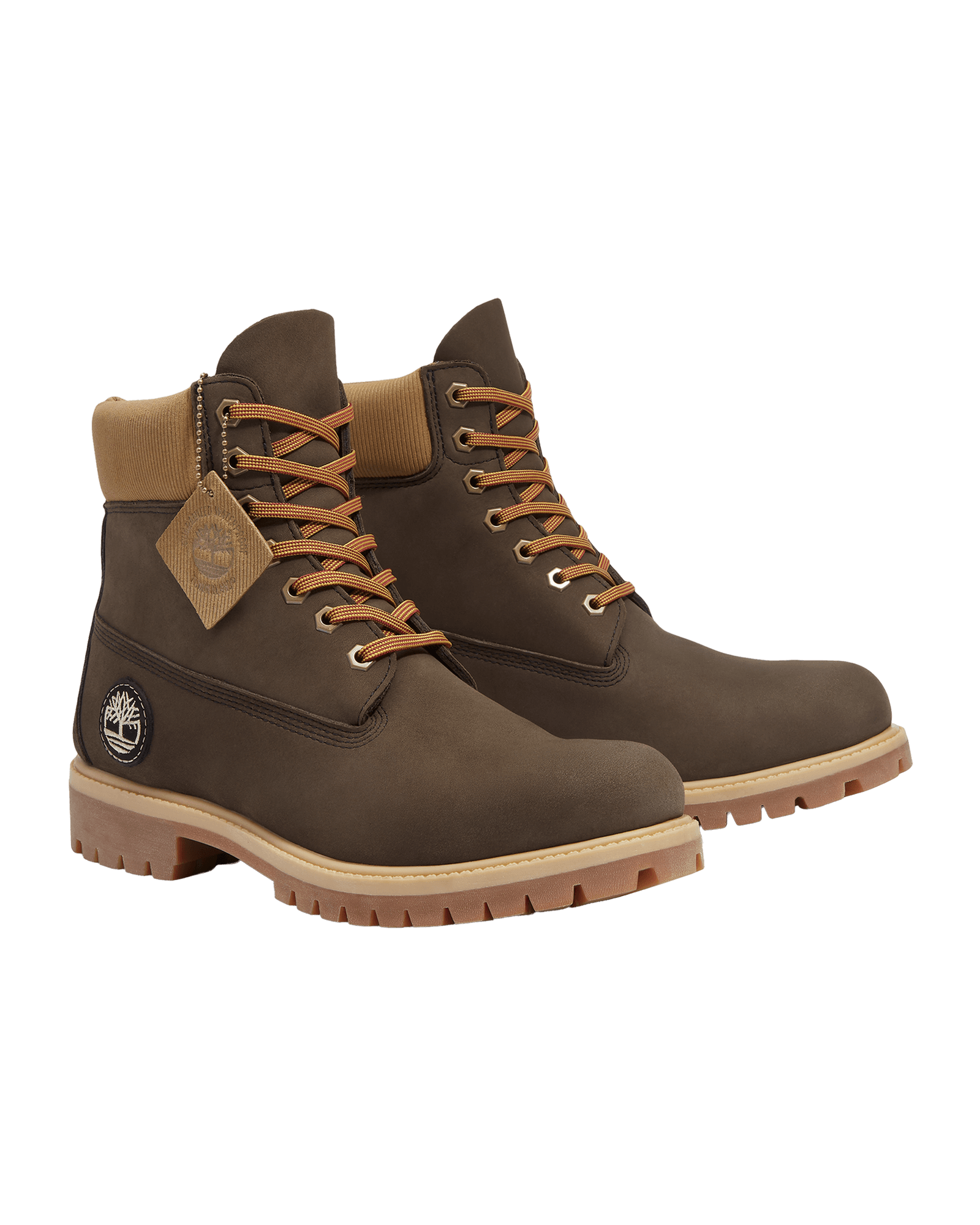 Dark Brown Nubuck W Olive