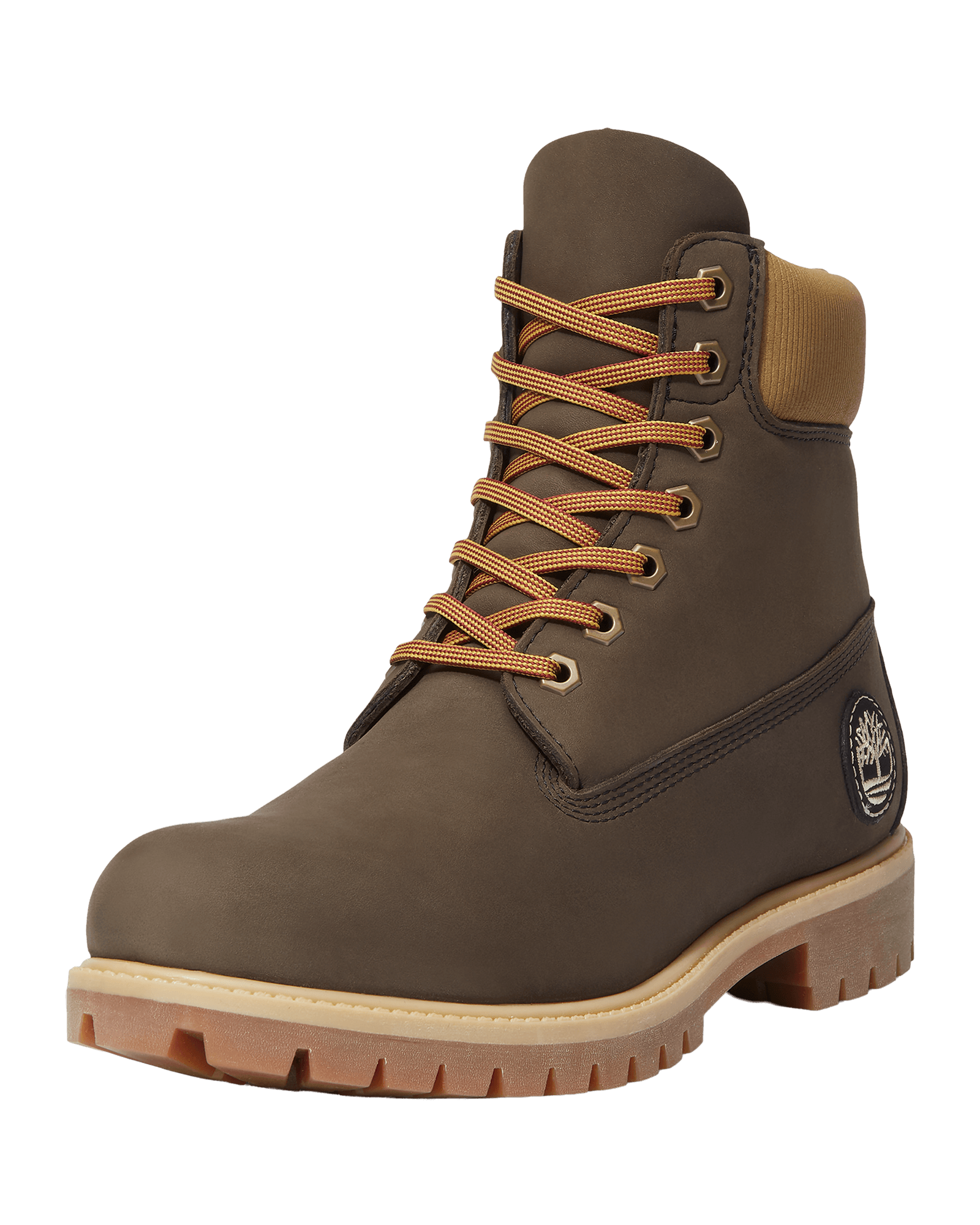 Dark Brown Nubuck W Olive