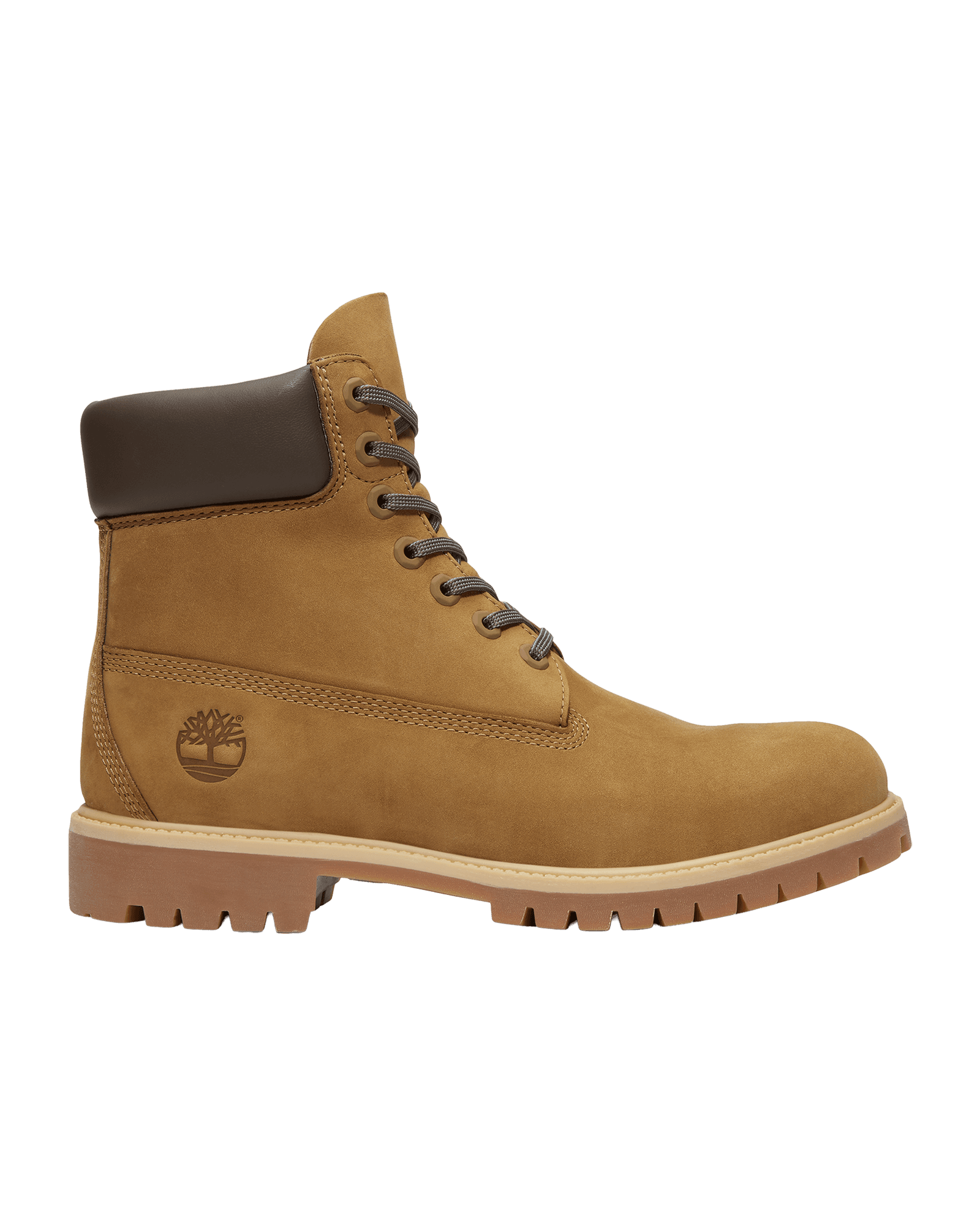 Timberland Premium 6 Inch Lace Up Waterproof Boot M Olive Nubuck W Dark Brown