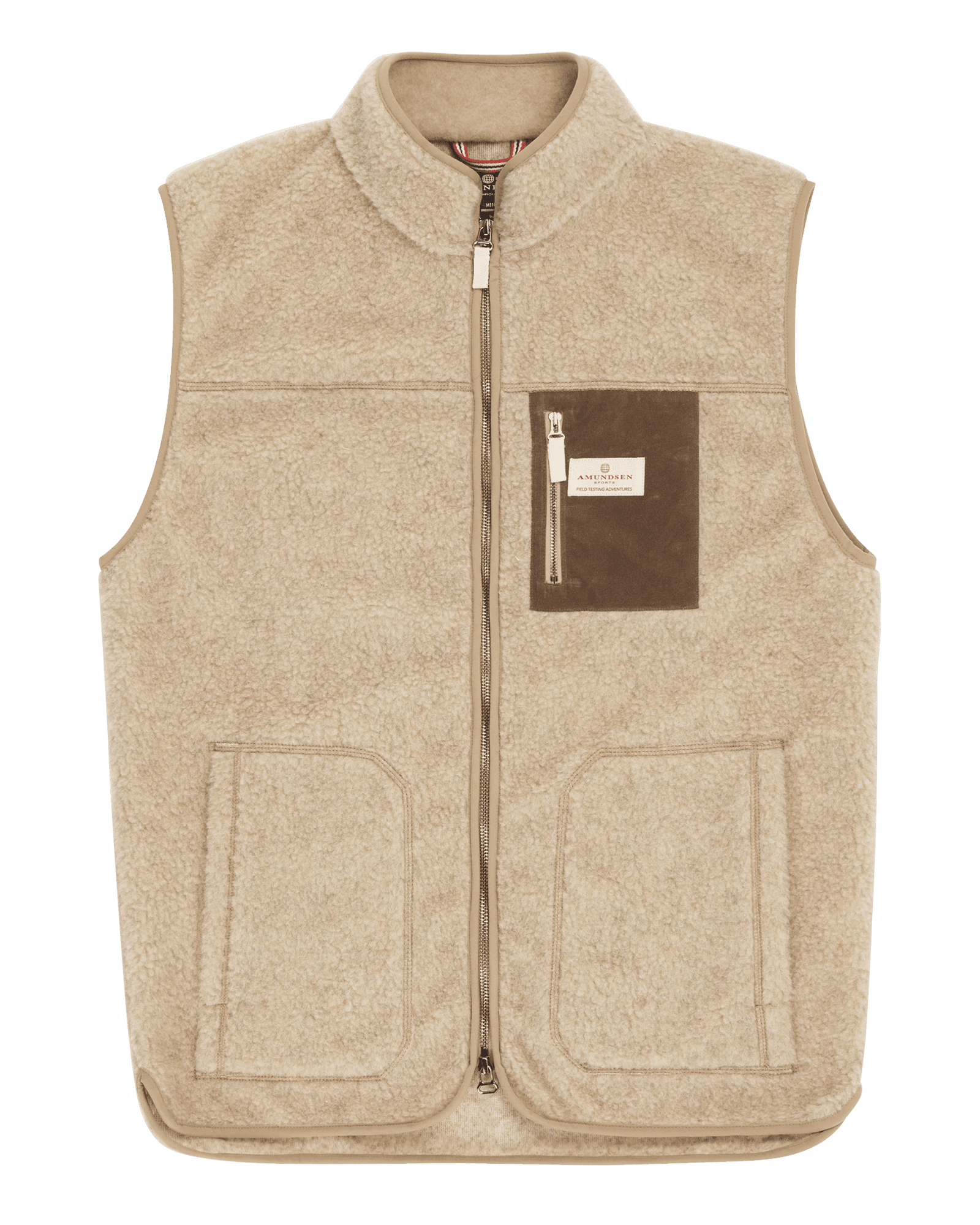 Heroes Wool Fleece Vest M Natural
