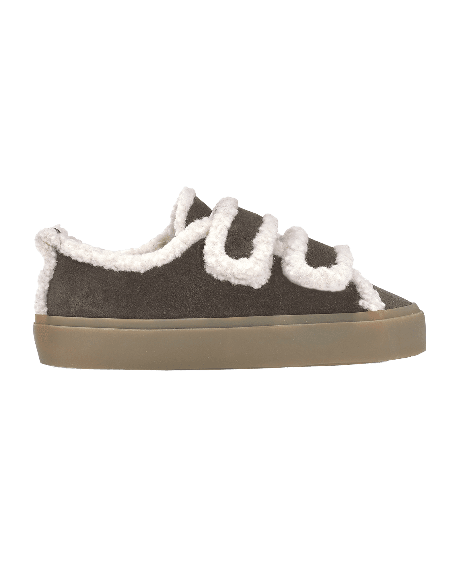 Shearling Low Velcro W Grey
