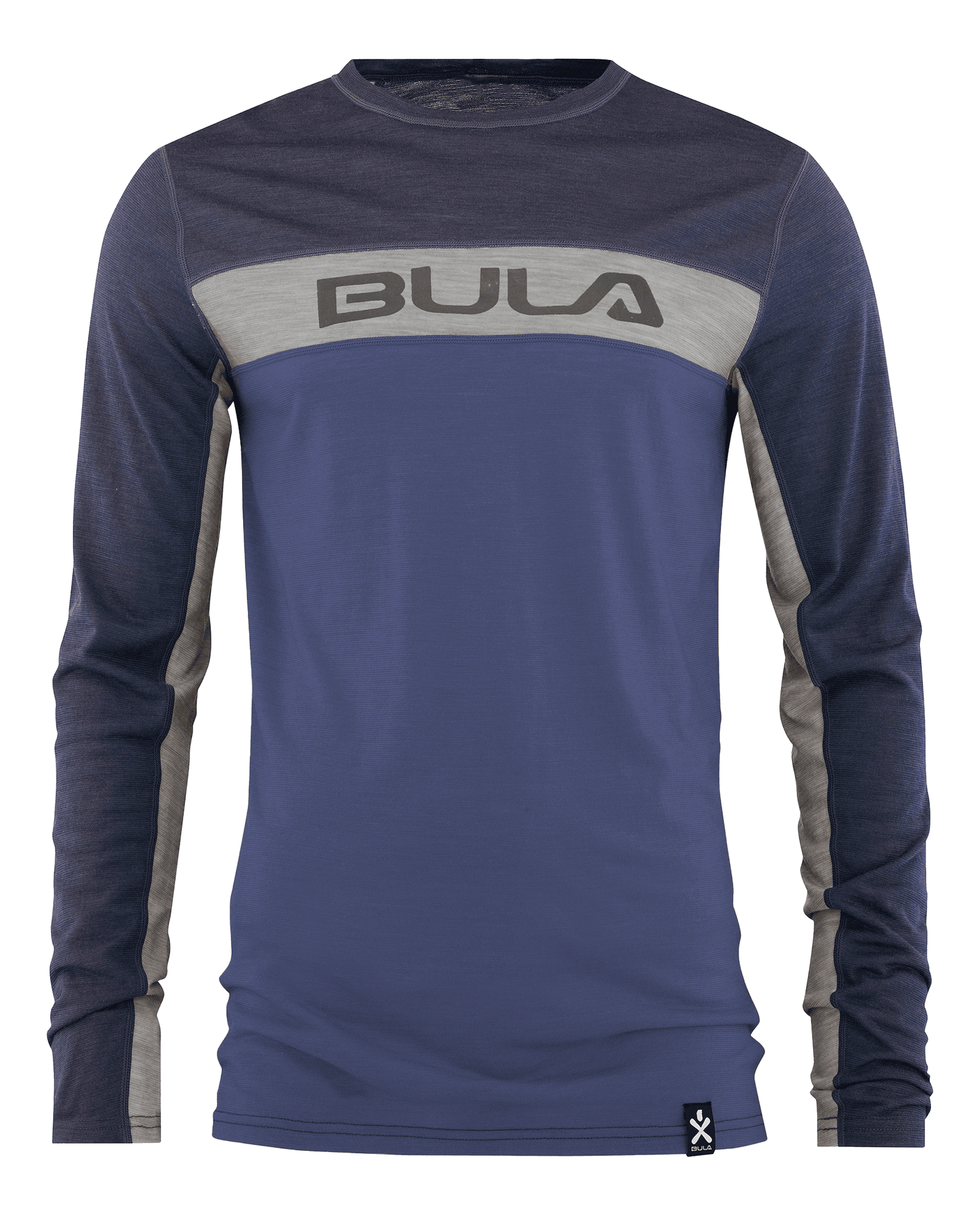 Retro Merino Wool Crew M Sblue