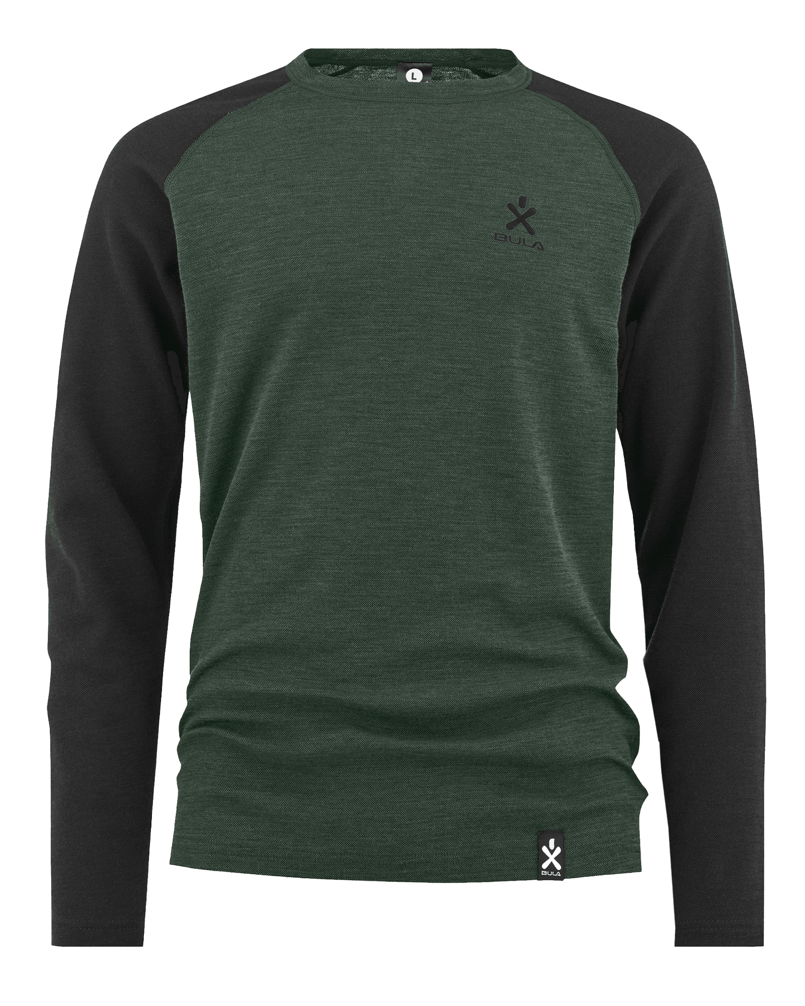 Norm Merino Wool Crew M Black