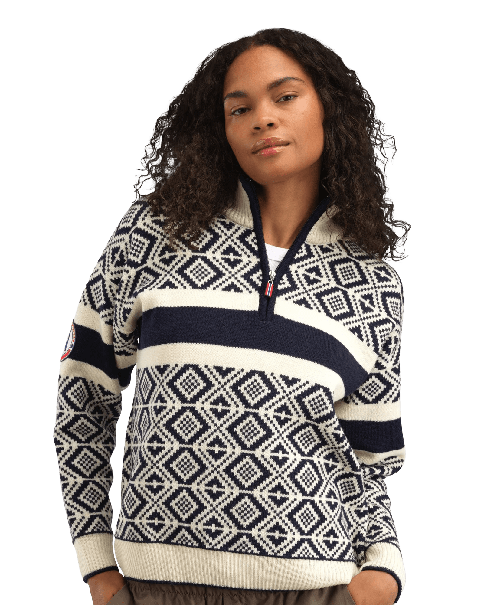 Cortina 2026 Fem. Sweater W Navy Offwhite