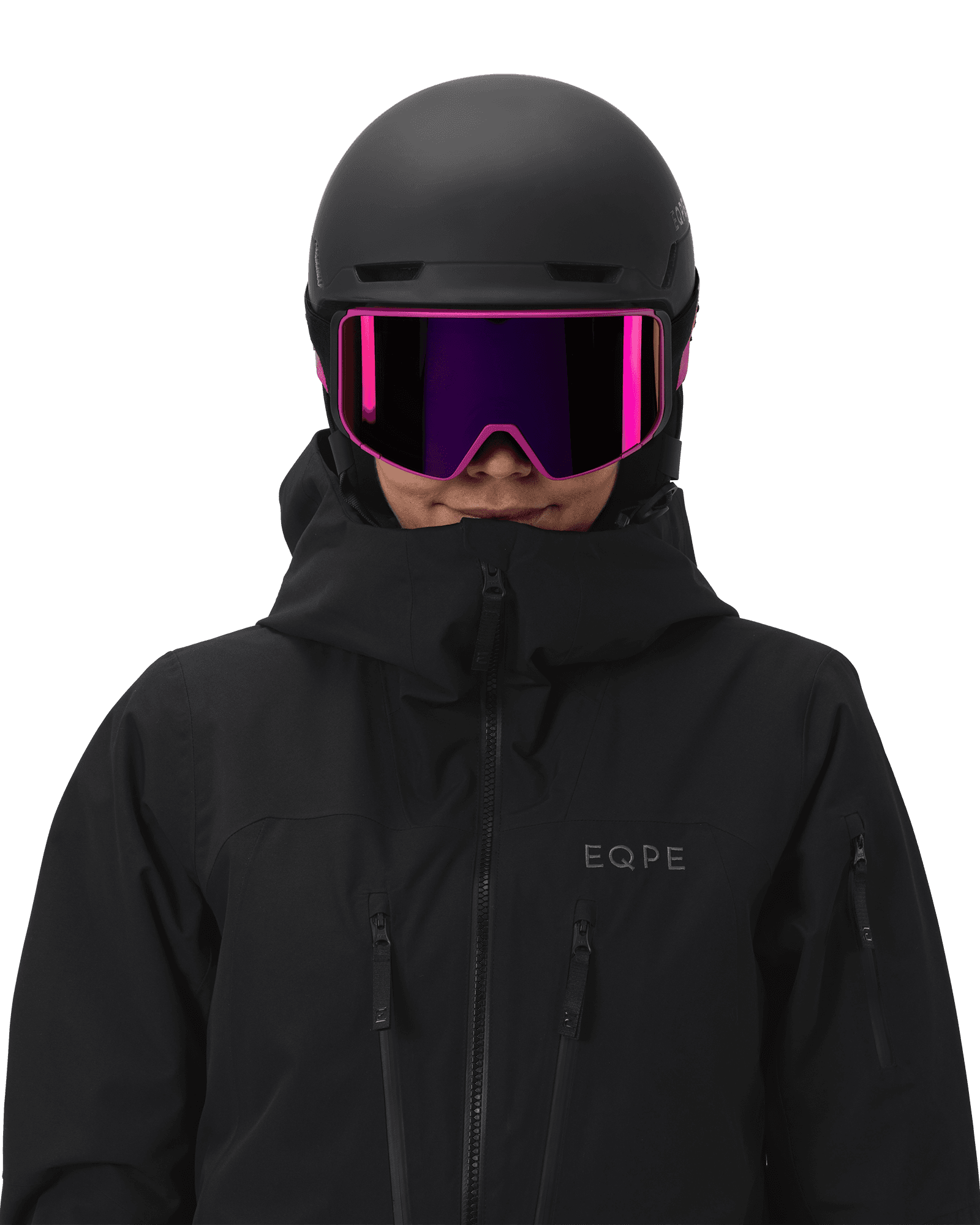 Lupin Pink/Deep Black-Smoke/Ruby Multi + Clear Rose