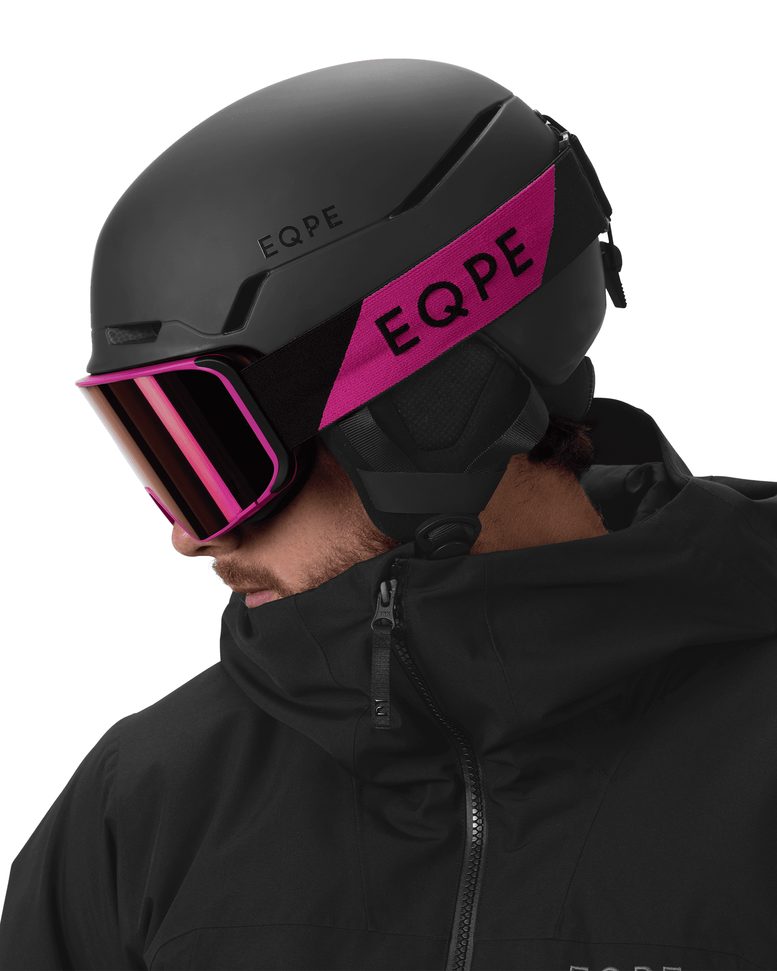 Lupin Pink/Deep Black-Smoke/Ruby Multi + Clear Rose