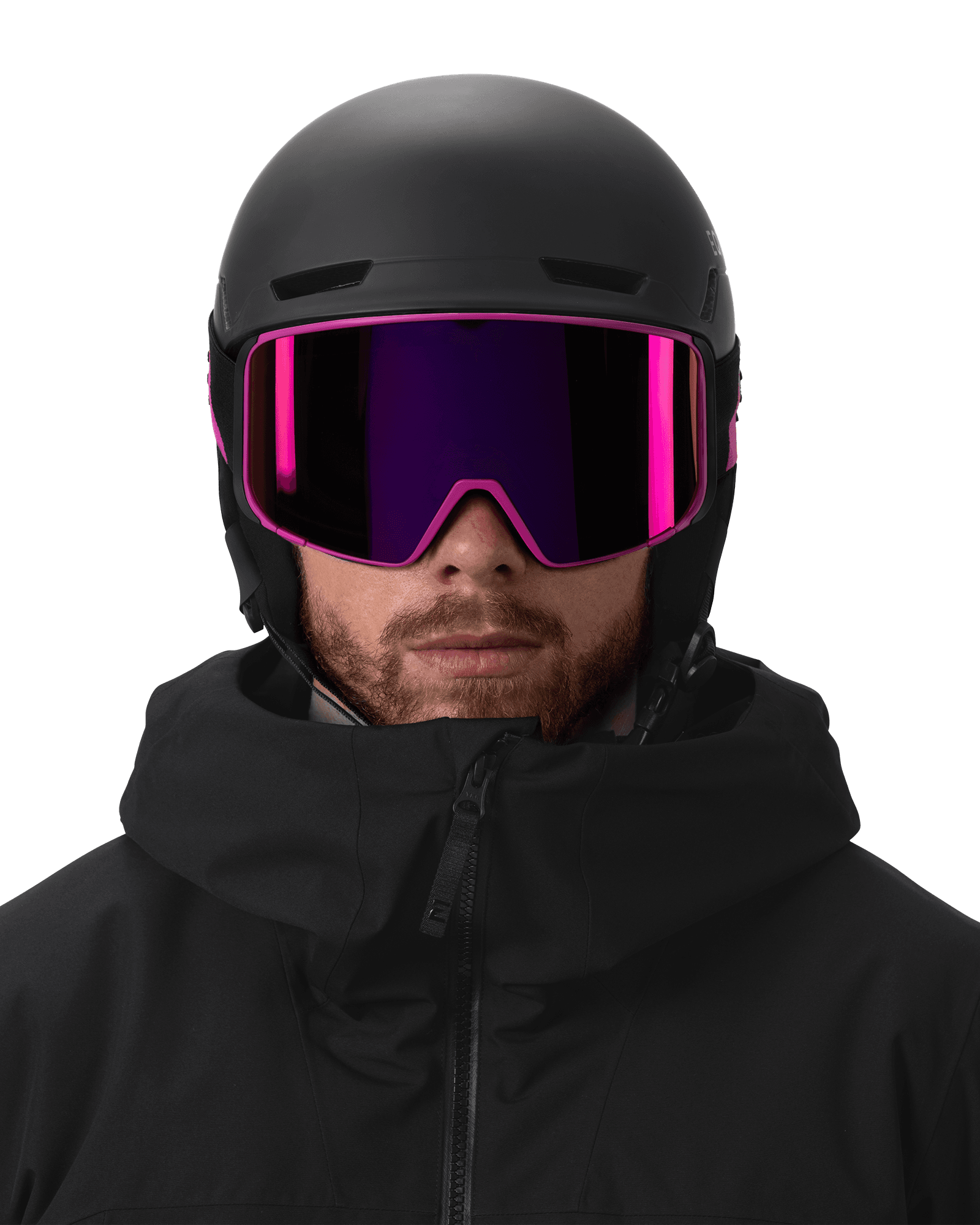 Lupin Pink/Deep Black-Smoke/Ruby Multi + Clear Rose