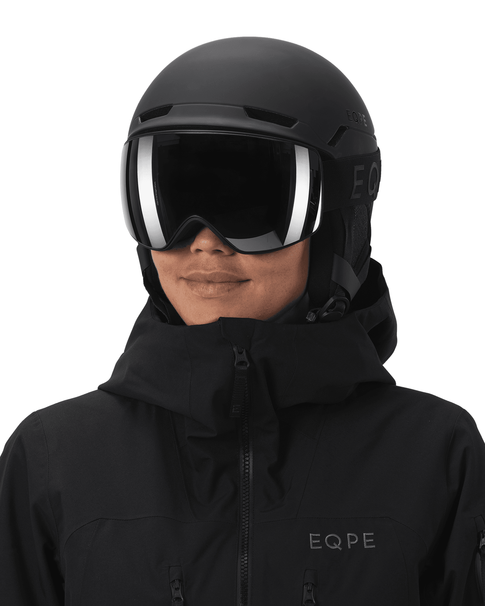 Deep Black-Smoke/Silver Mirror