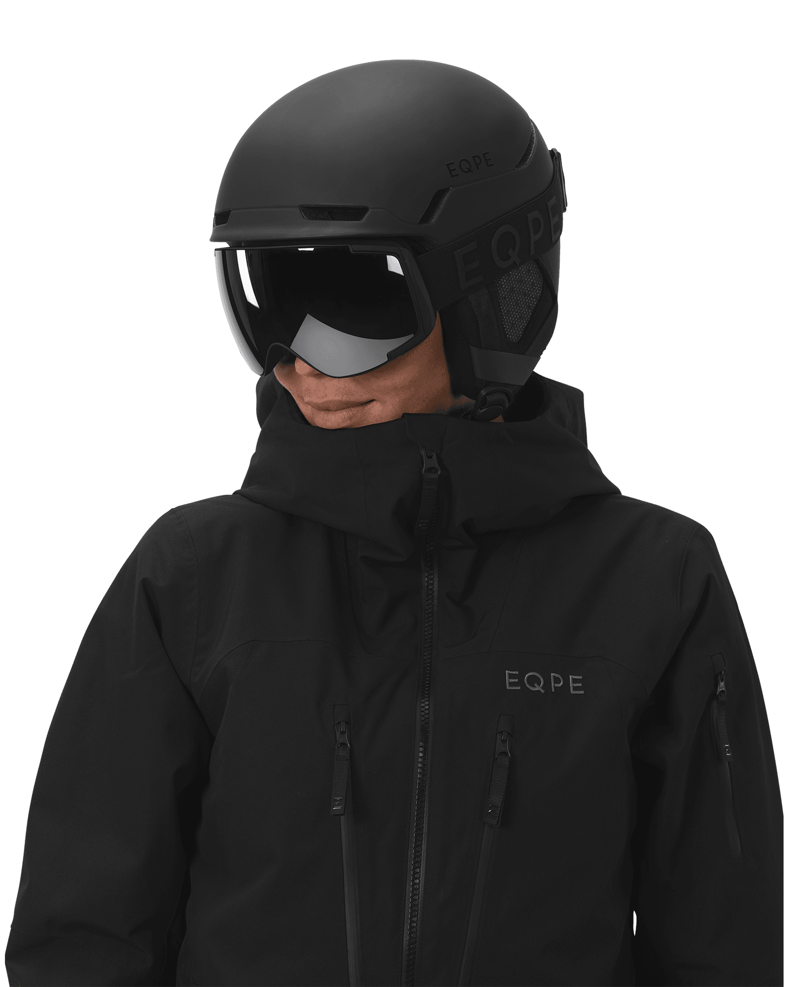 Deep Black-Smoke/Silver Mirror