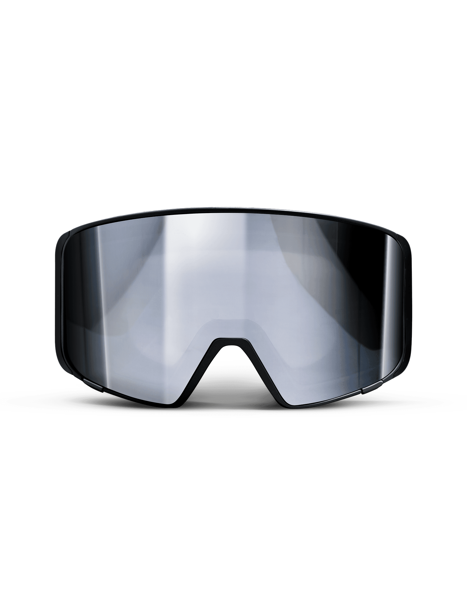 Deep Black-Smoke/Silver Mirror + Clear Rose Extra Lens