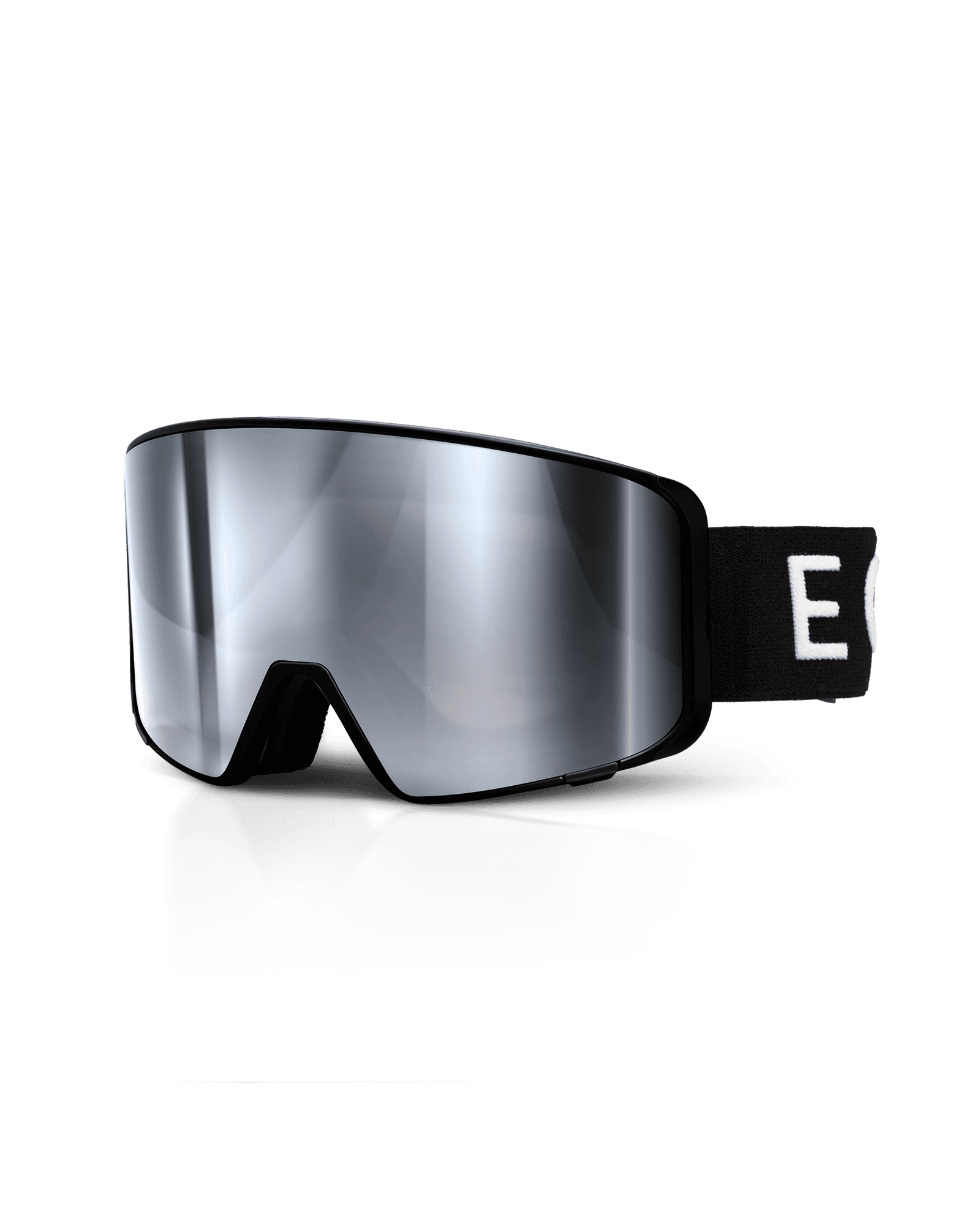 Deep Black-Smoke/Silver Mirror + Clear Rose Extra Lens