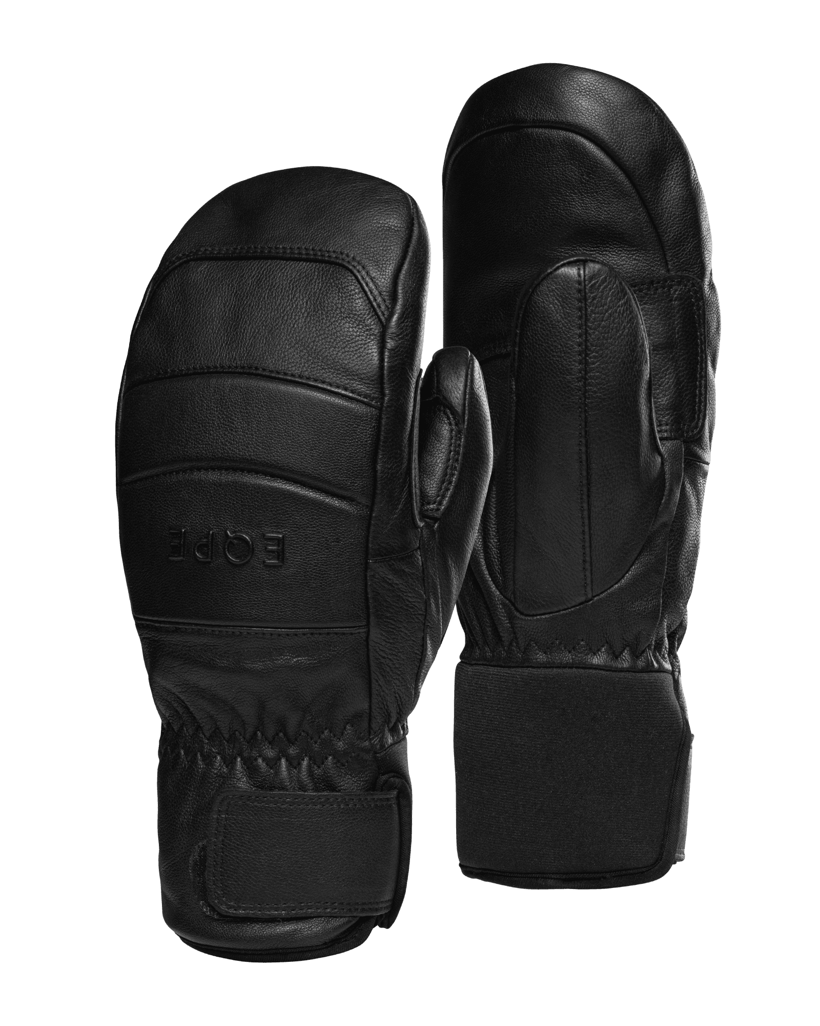 Rido Leather Mitten Deep Black
