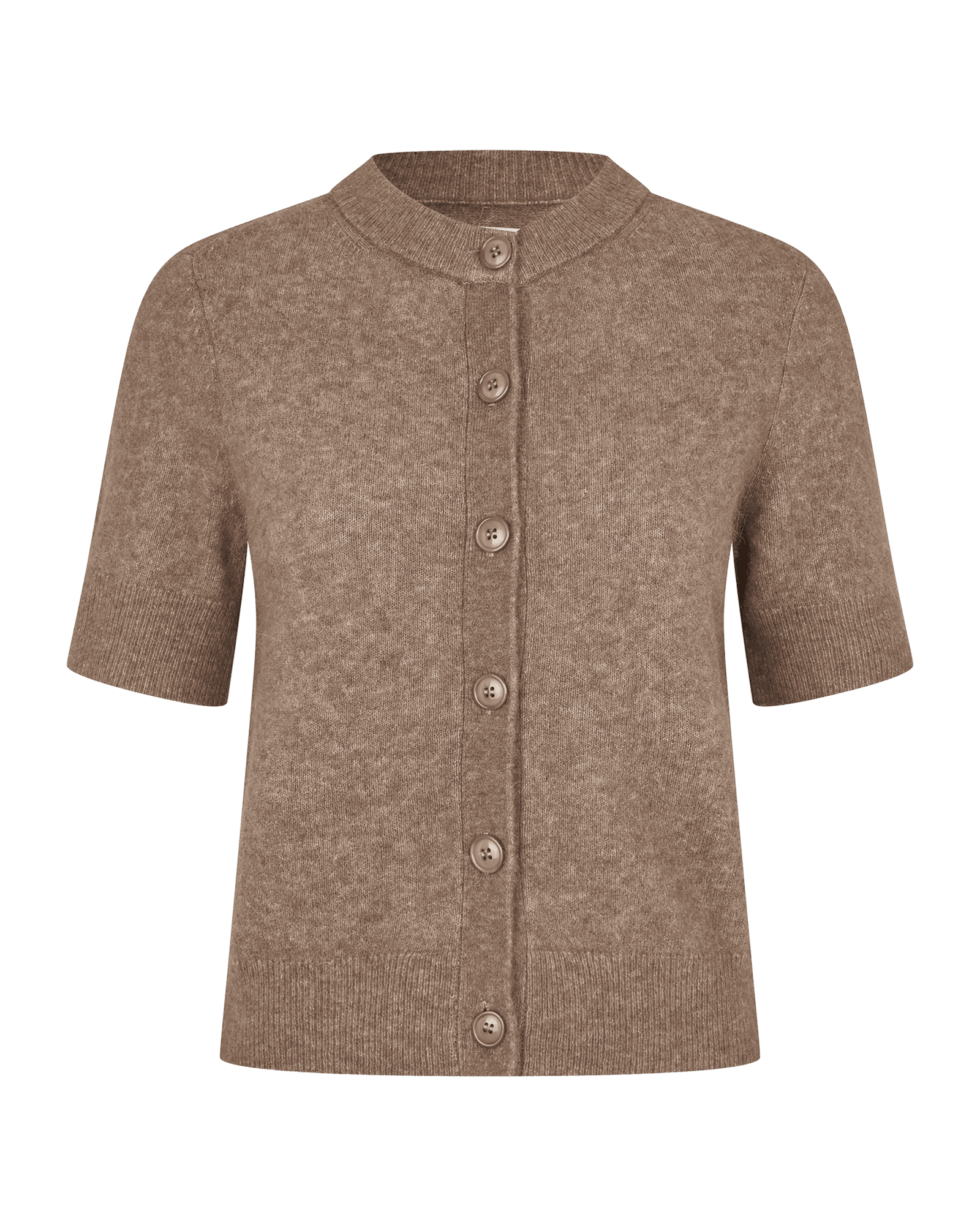 Sanoura S/S Cardigan W Fossil