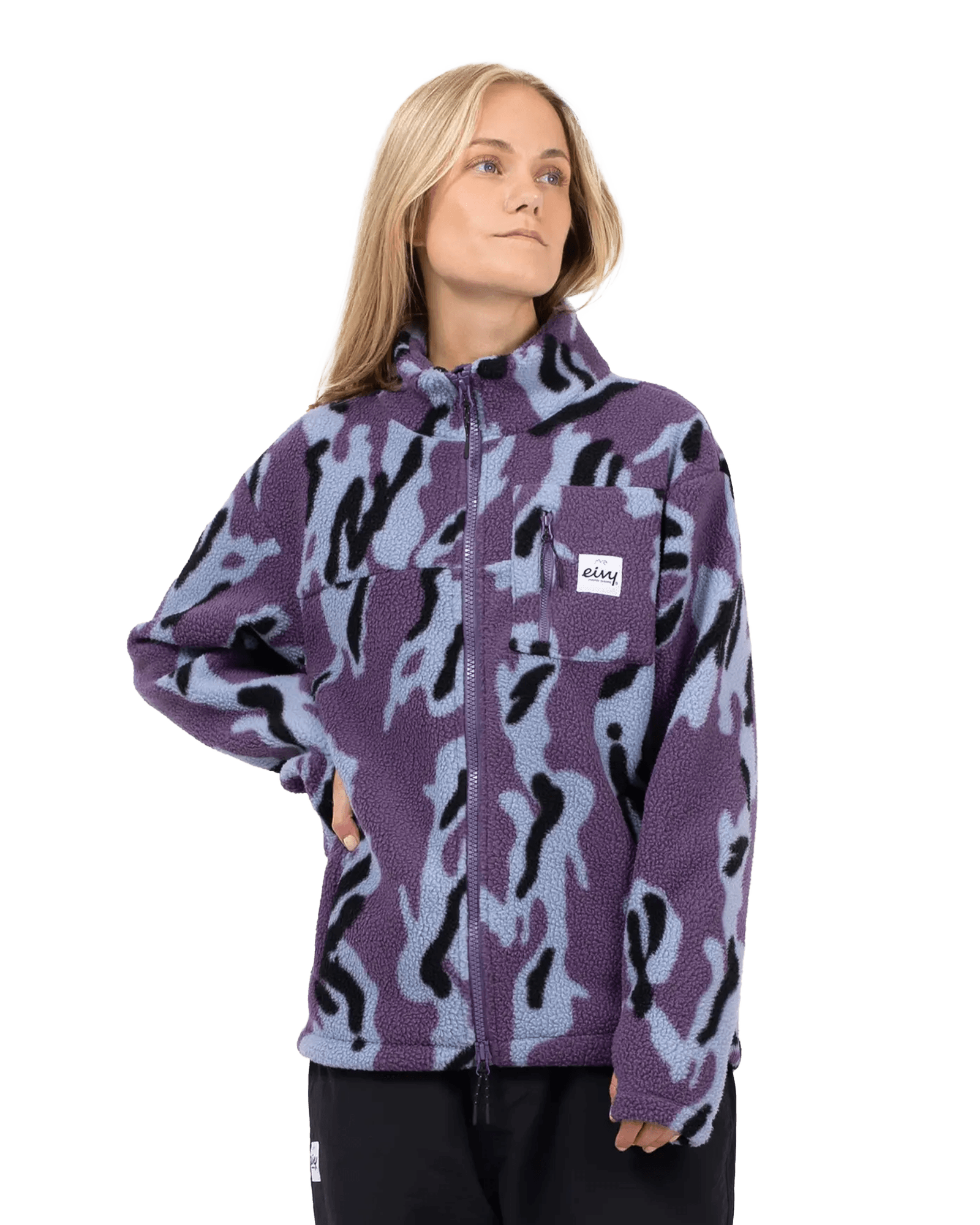 Versa Sherpa Jacket Purple Stray