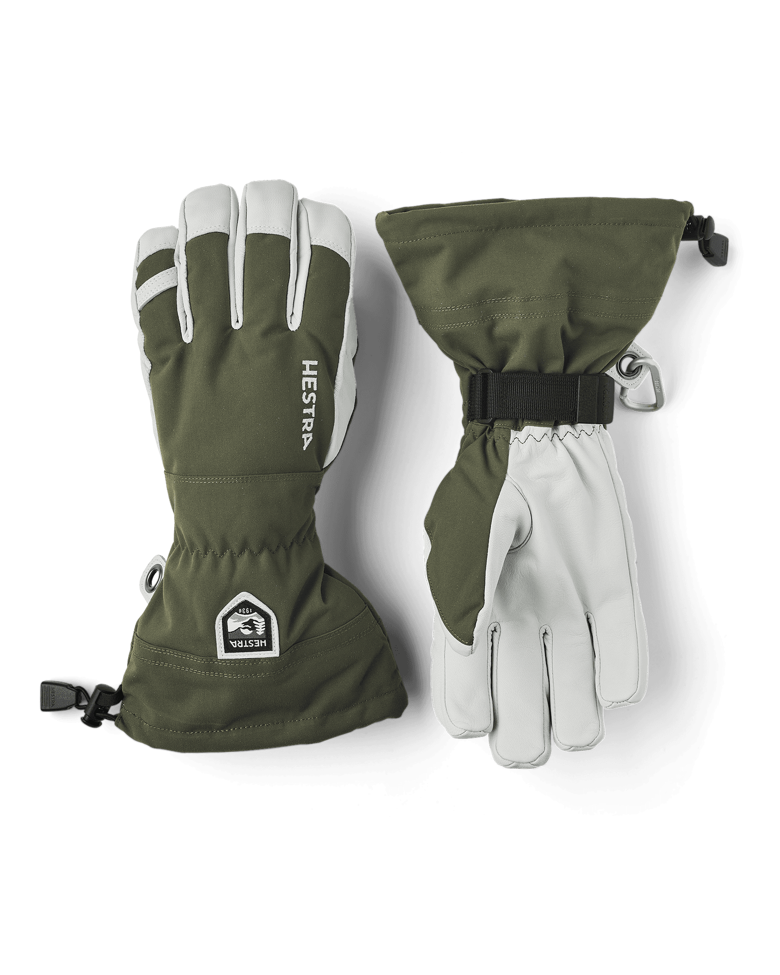 Army Leather Heli Ski - 5 Finger Olive