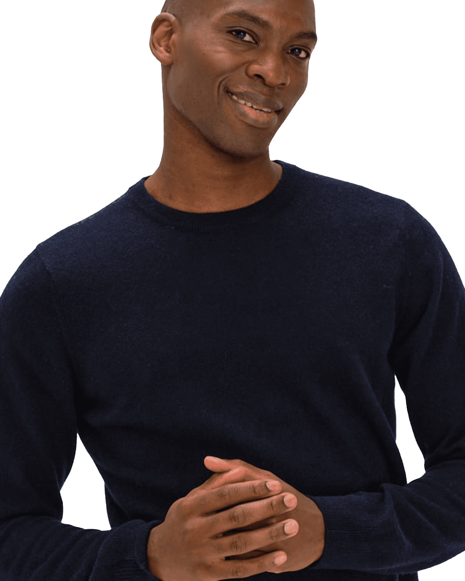 O-Neck Plain M Navy