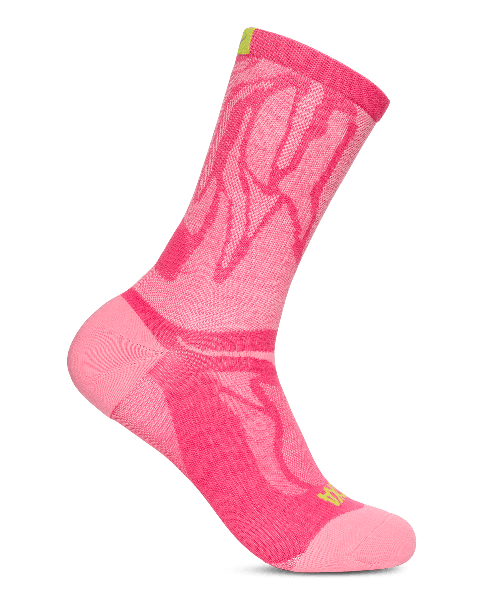 Clifton Crew Run Sock Electric Rose
