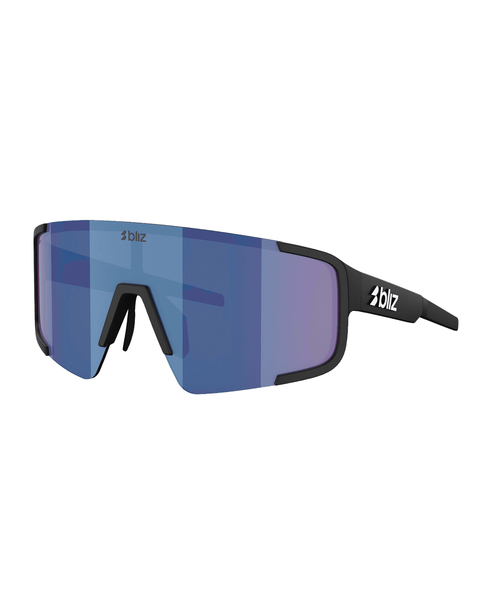 P003 Matte Black Grey W Blue Mirror
