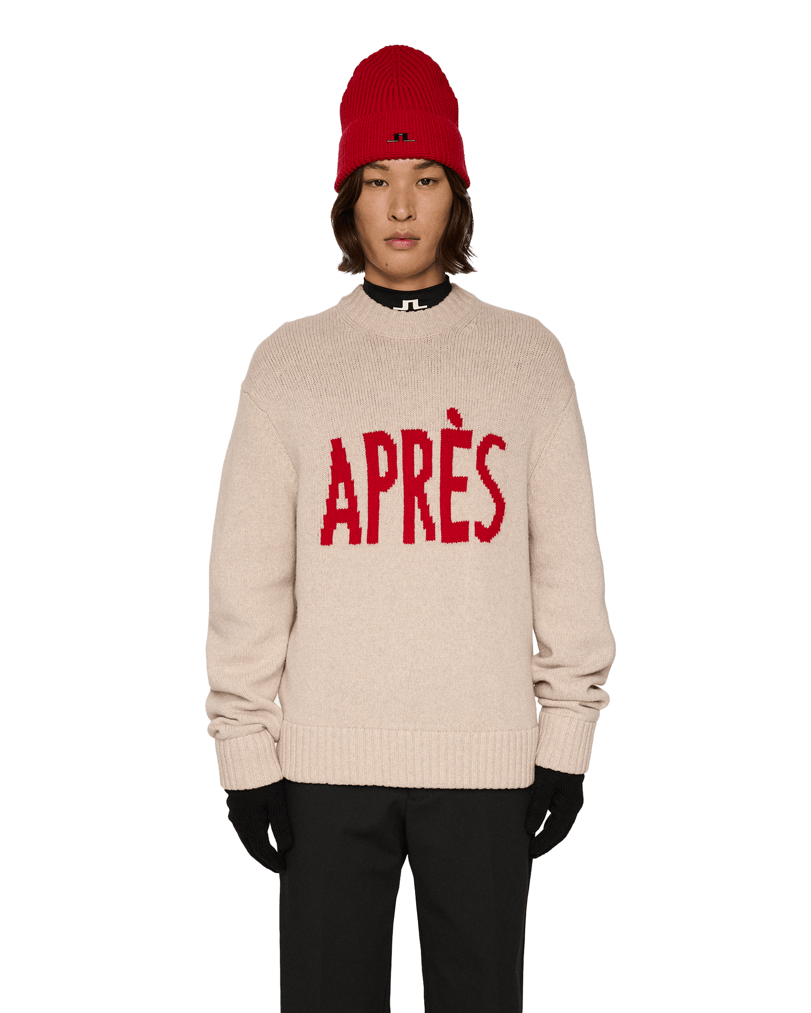 Fabian Graphic Knit Sweater M Moonbeam